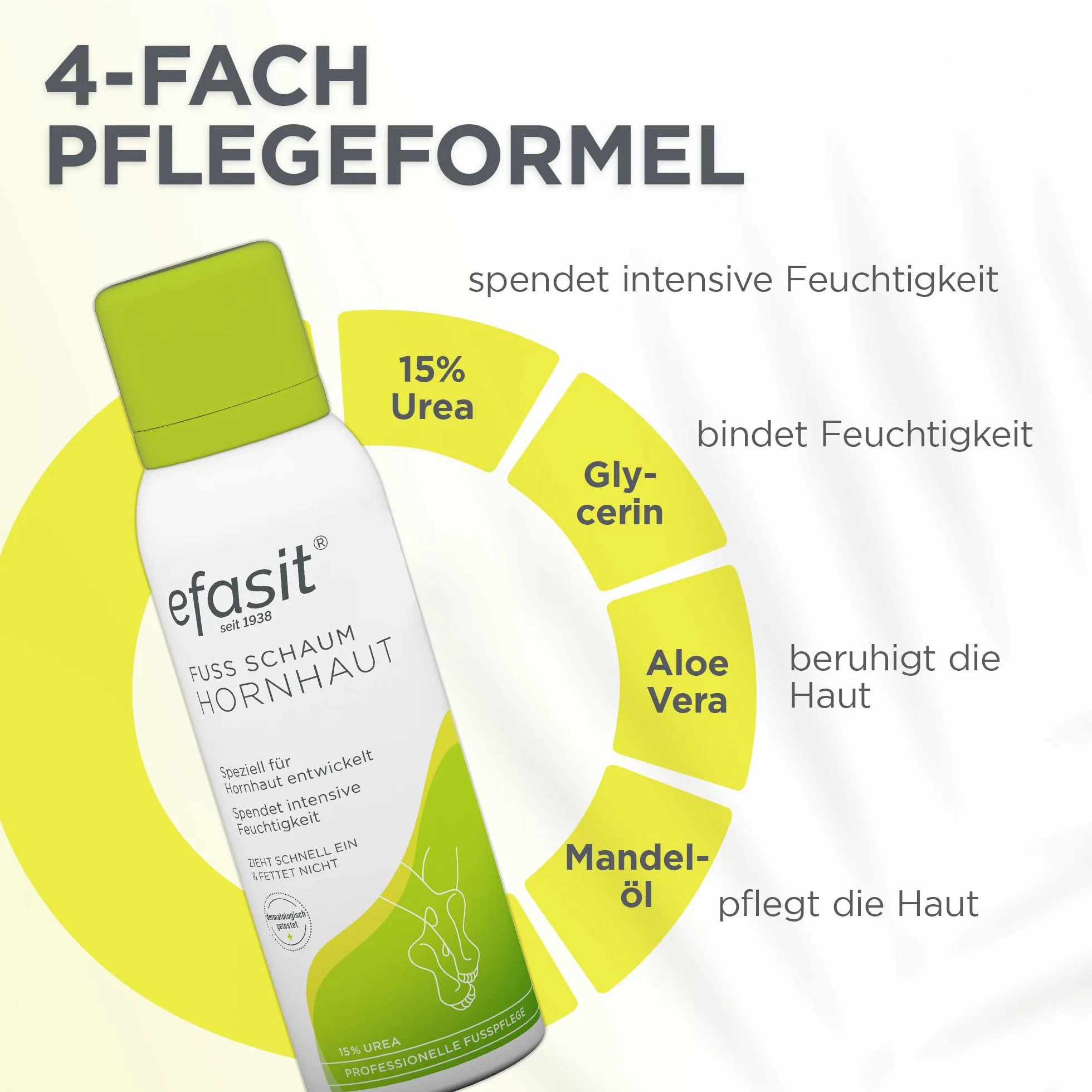 Efasit Espuma para pies 15% urea 125 ml