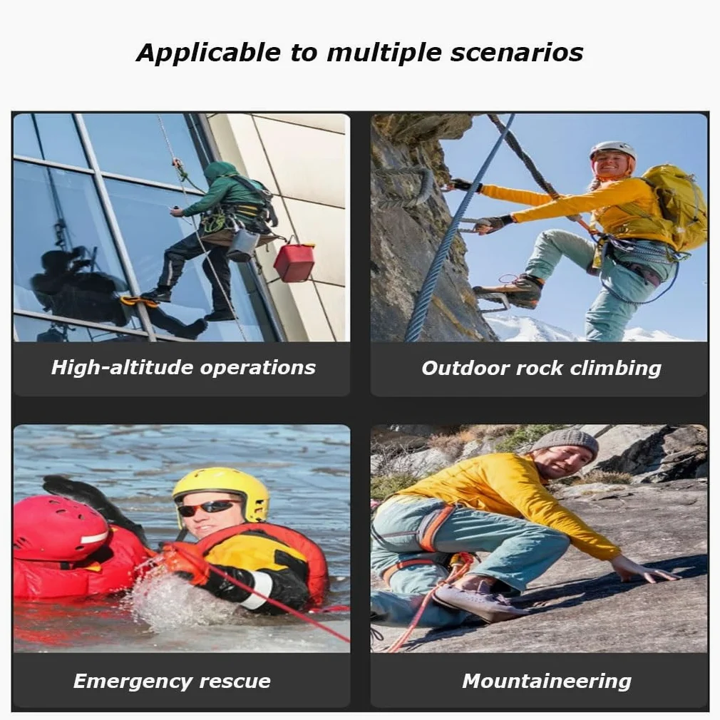 Cuerda De Escalada Rescate A Gran Altitud 30m Paracaídas Campamento Al Aire Libre Montañismo Deportes Acuáticos Buena Resistencia Desgaste
