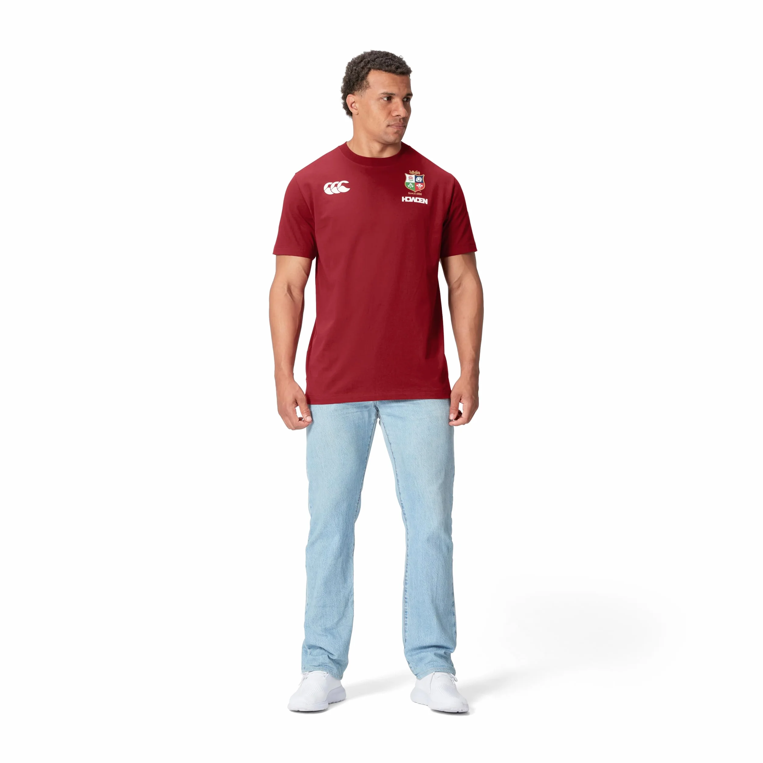 Canterbury Leones Británicos E Irlandeses de Algodón Camisa Hombre (Pack de 1)