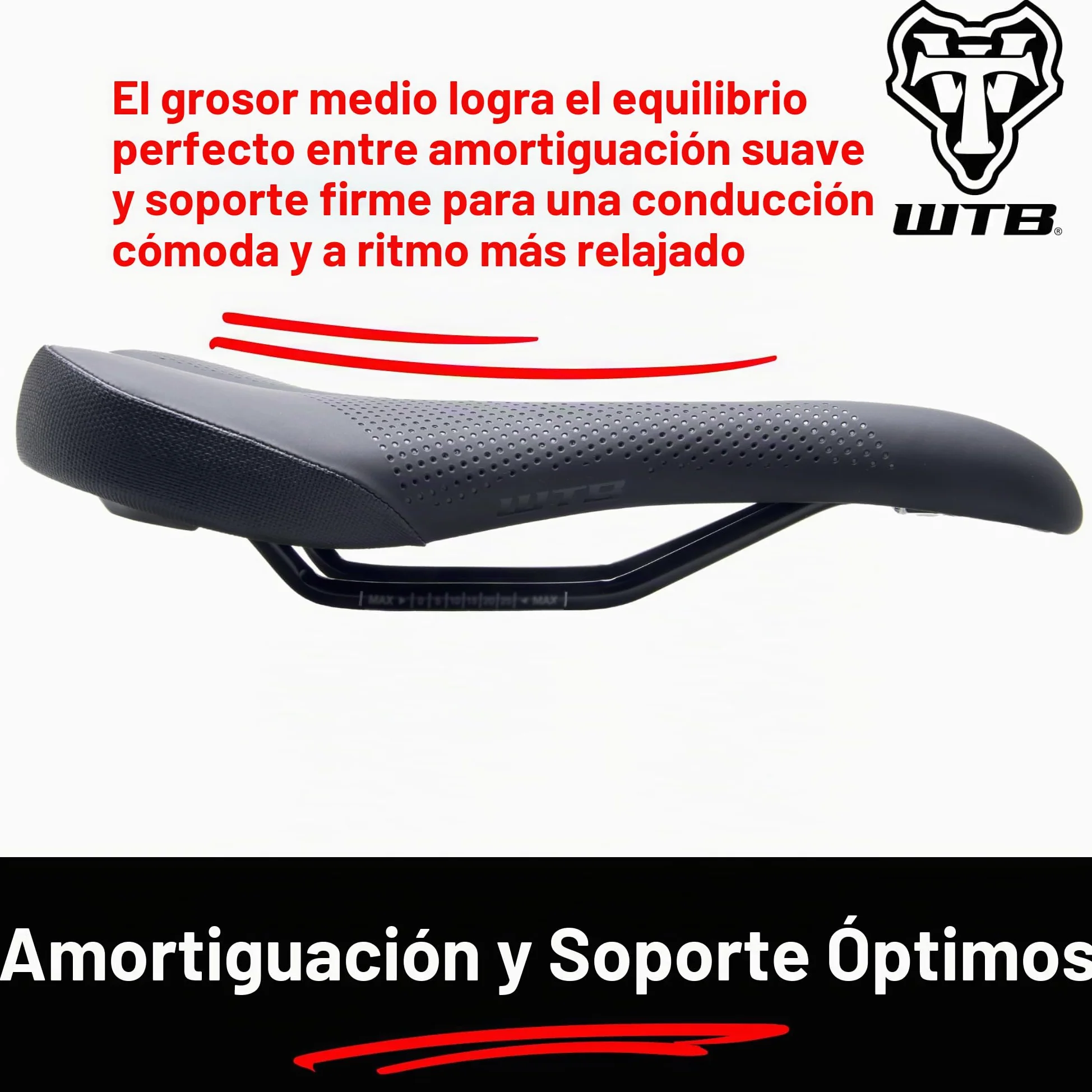 WTB Volt Sillín Estrecho Cromoly Negro (W065-0583)