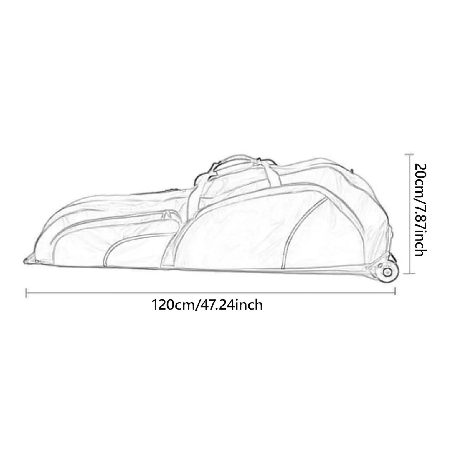 Bolsa de Esgrima Bolsa de esgrima con Ruedas, Accesorios, Maleta for florete y Espada, Hombre Mujer