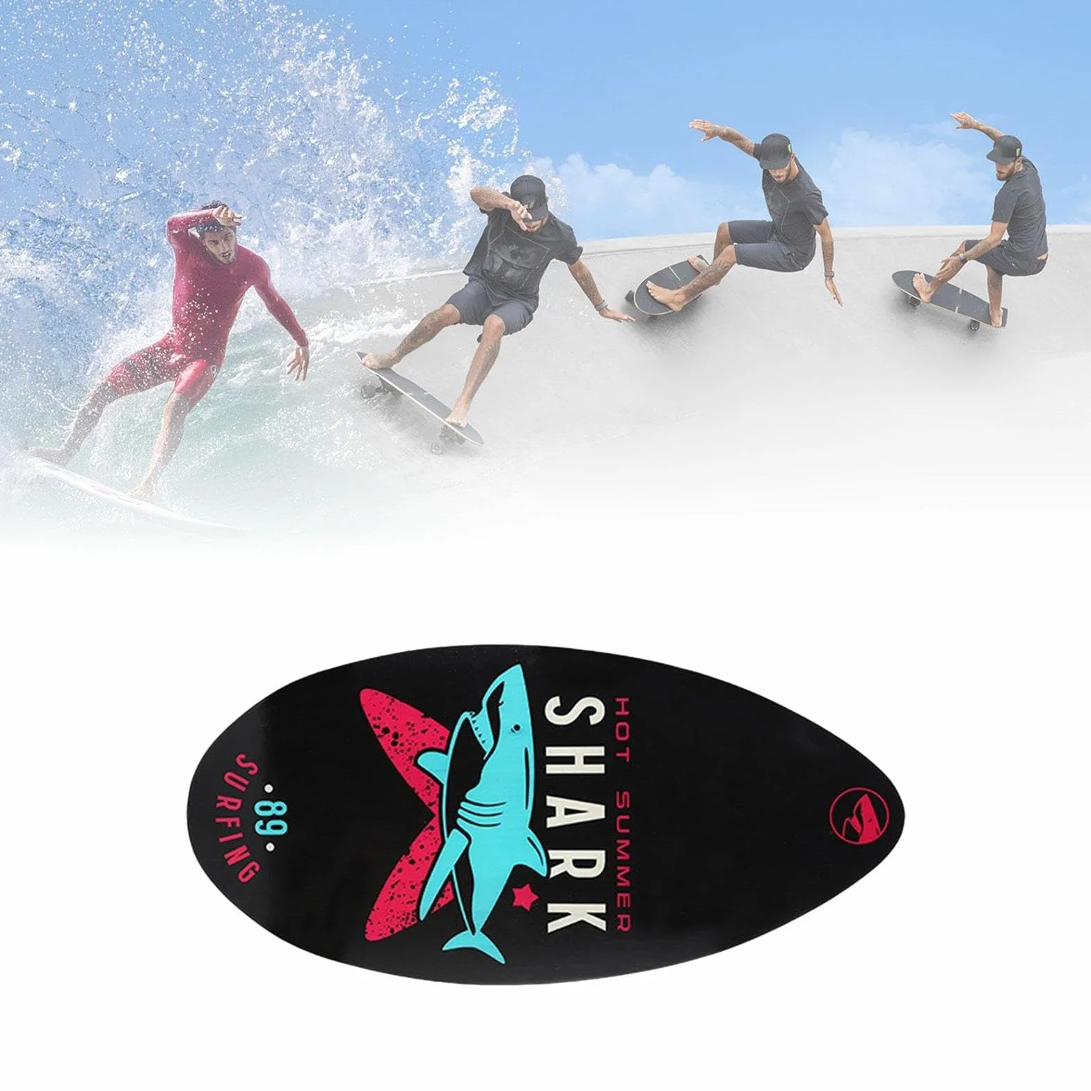 F Fityle Skimboard 35 Pulgadas Tabla de Arena de Playa Alto Brillo para Principiantes