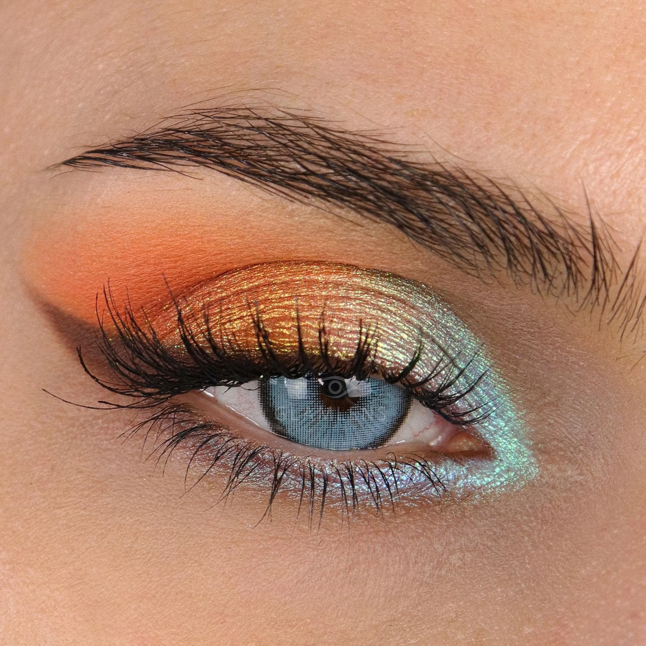 GLAMLENS lentillas de color bleu Barcelona Blue 1 par 90 Días Sin Graduación 0.00 dioptrías blandas silicona hidrogel