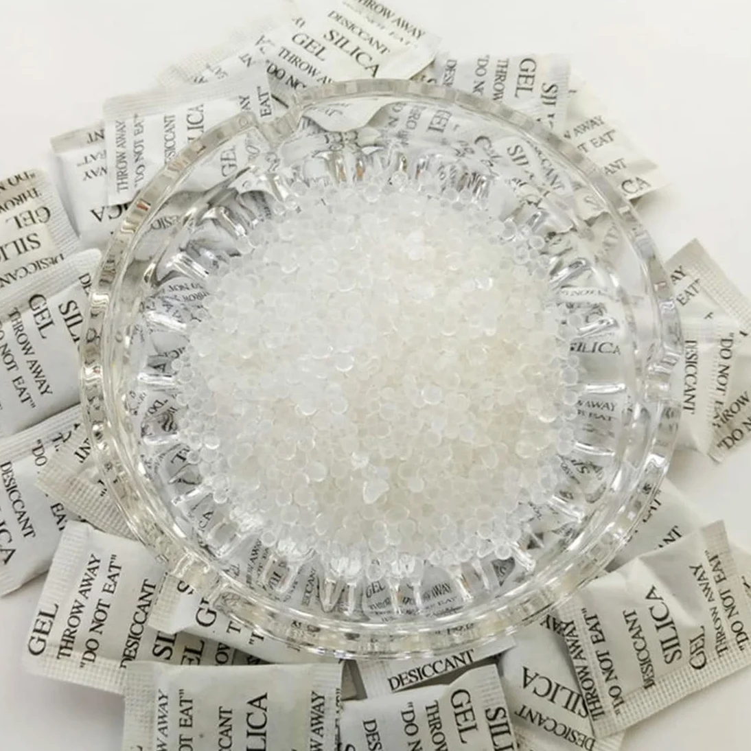 Bolsas de Gel de Sílice Sachets Desecante 100 Paquetes 1 g
