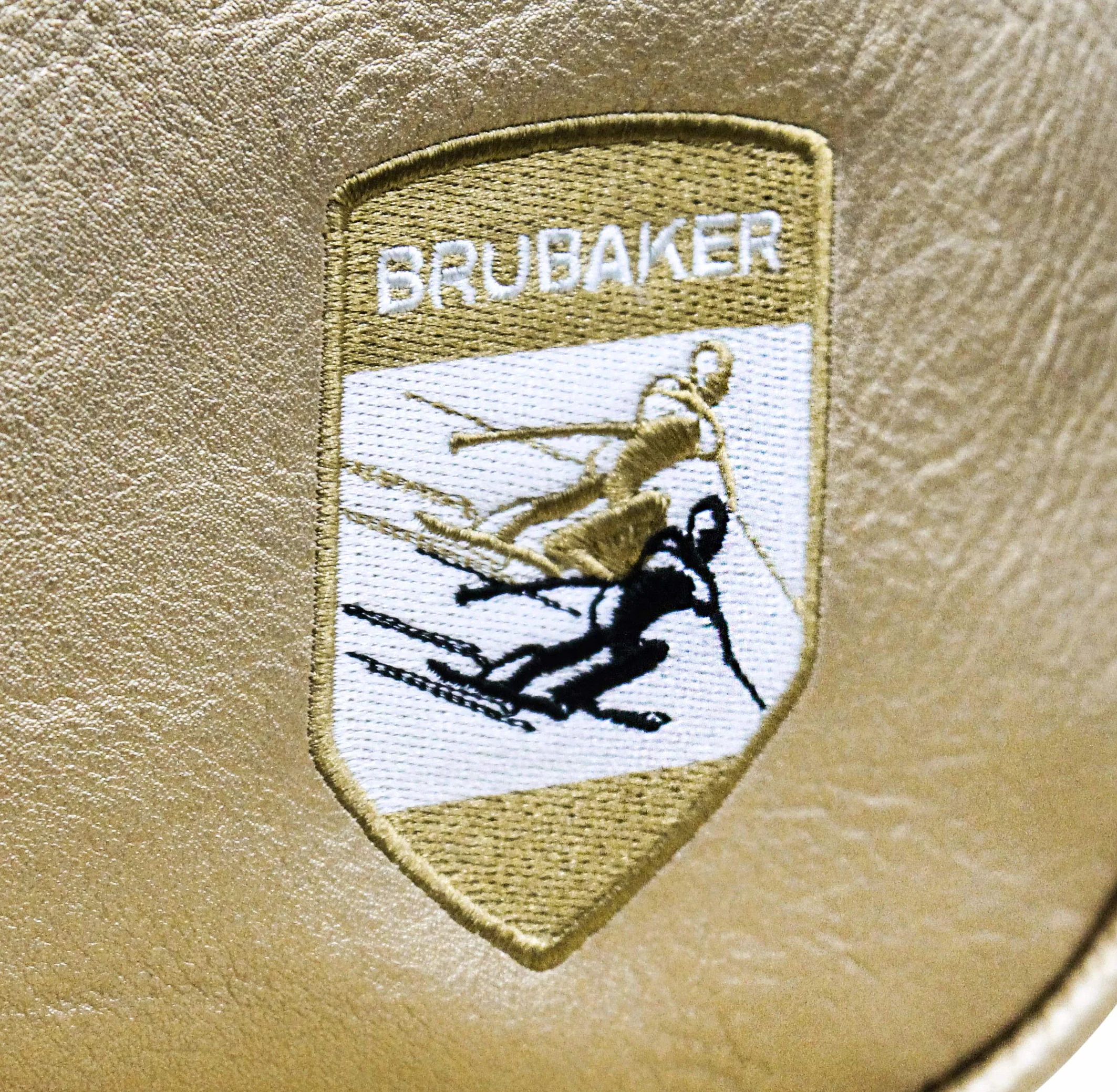 BRUBAKER St. Moritz Bolsa de Deporte Mochila para Botas de esqui Casco Accesorios Blanco Dorado