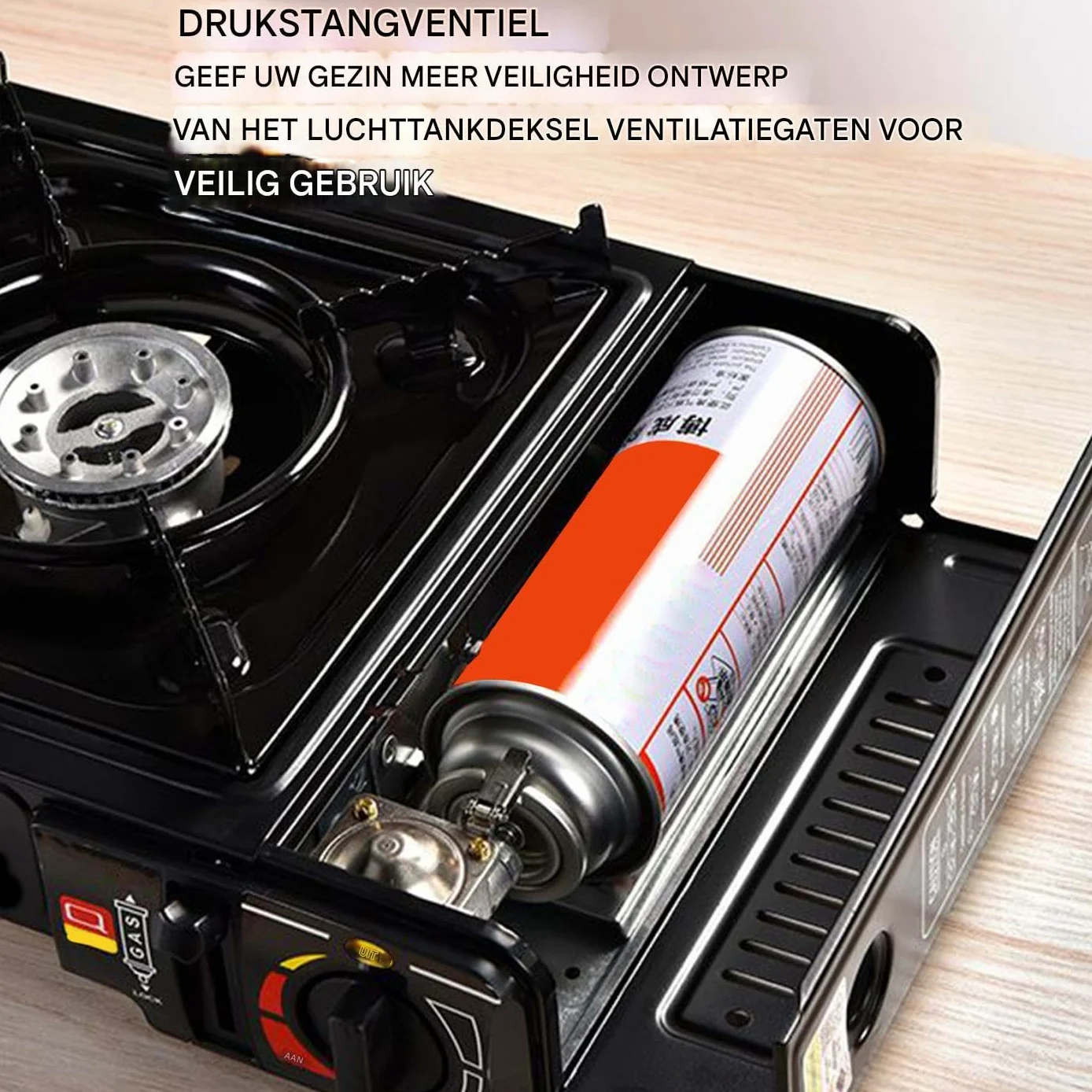 Hornillo de Camping Equipo Quemador Supervivencia Con Encendido Automático | Hornillo Cassette para supervivencia al aire libre, picnic, camping, senderismo, pesca, mochilero, viaje por carretera.