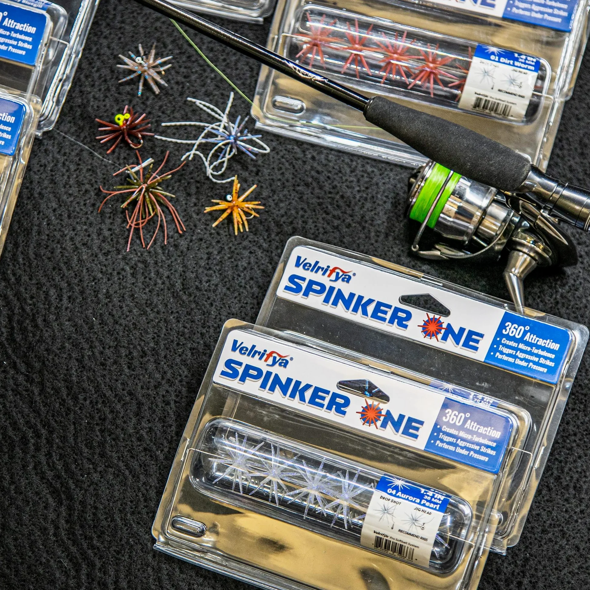 Señuelo de criatura tentáculo, cebos de plástico suave de estilo japonés para pesca de lubina, para tiro caído, aparejo Wacky Rig/Neko y finesse, hundimiento lento, cebo suave Velrifya