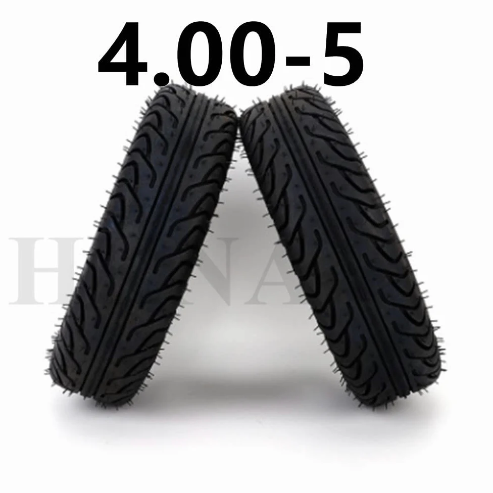 Ruedas Macizas Patinete Electricos 4.00-5 Neumático de la rueda de la scooter de edad avanzada 400-5 pulgadas Mini coche Coche Electric Scooter Neumático especial for caminar con tubo interior PC 1