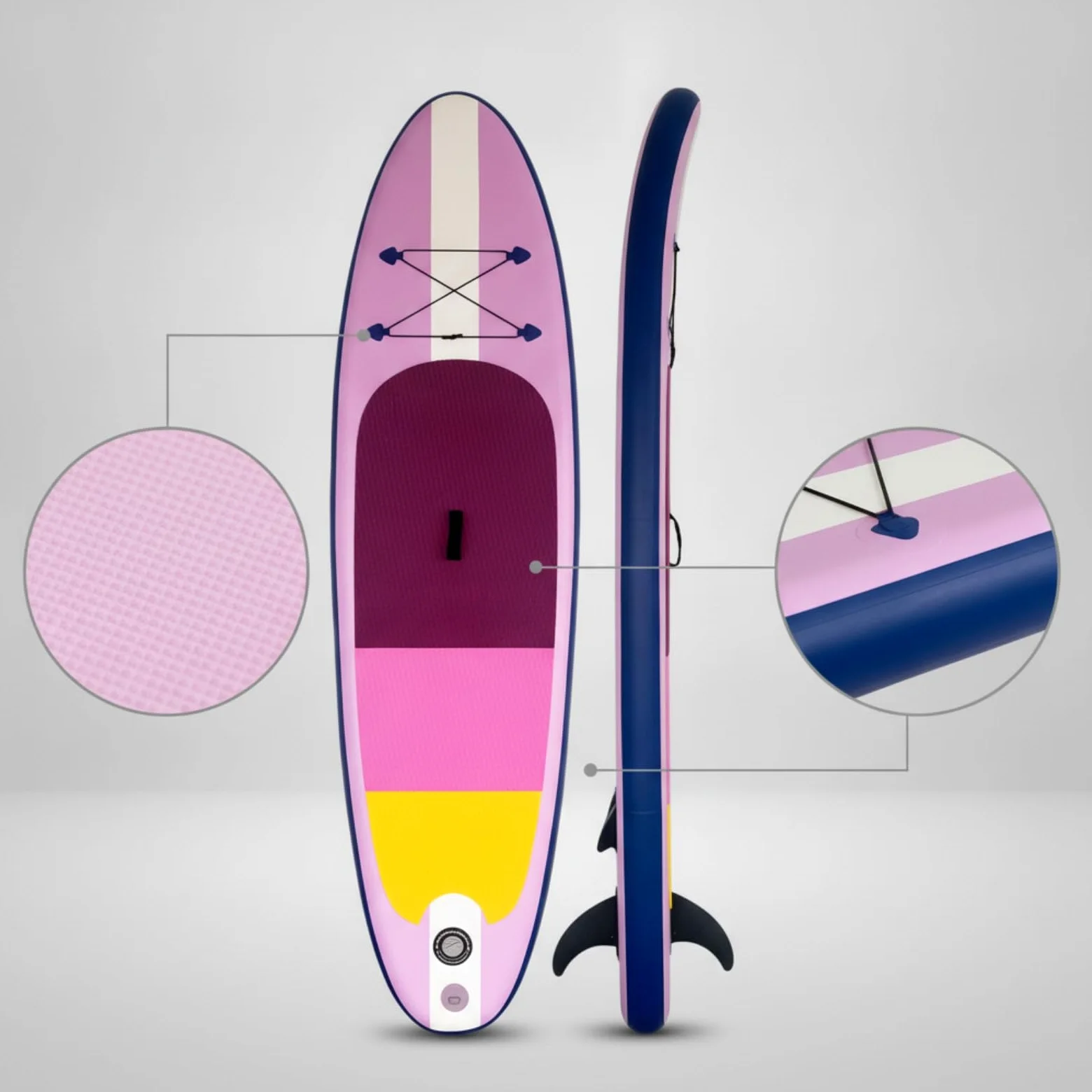 Qianly Tabla Paddle Inflable Portátil Tabla Paddle Hinchable Resisn para Adultos