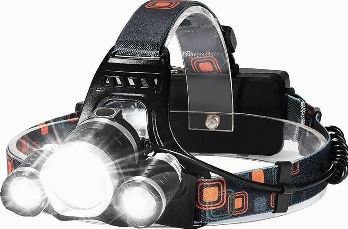 Linterna Frontal LED Recargable, Linterna Frontal superpotente, Recargable por USB, luz Frontal portátil for Trabajo