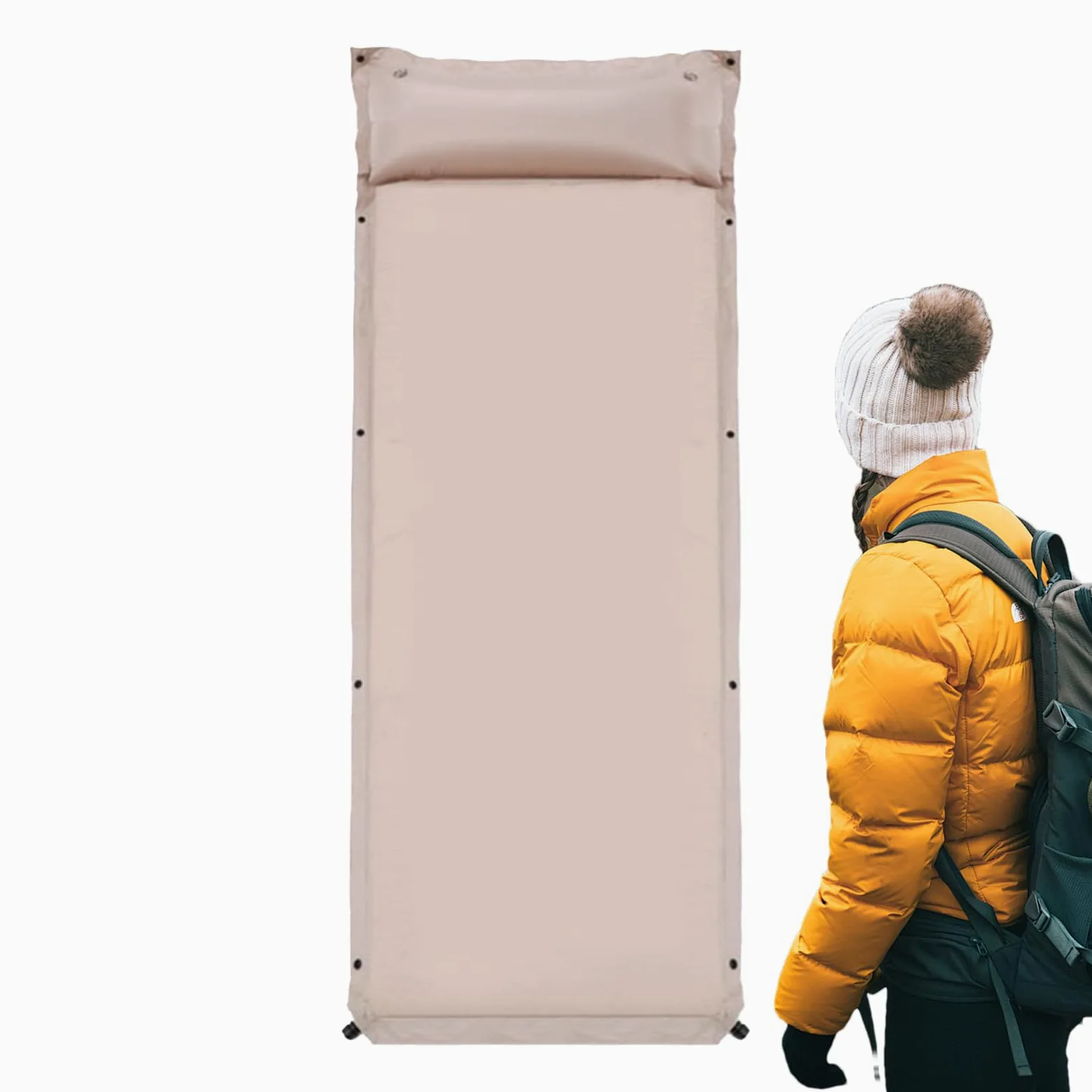 Colchón de Aire Para Acampar Colchoneta de Dormir Inflado Automático Para | Colchoneta de Camping Para Campistas Pescadores Viajeros Playa Picnic Pesca Patio Y Campamento Verano
