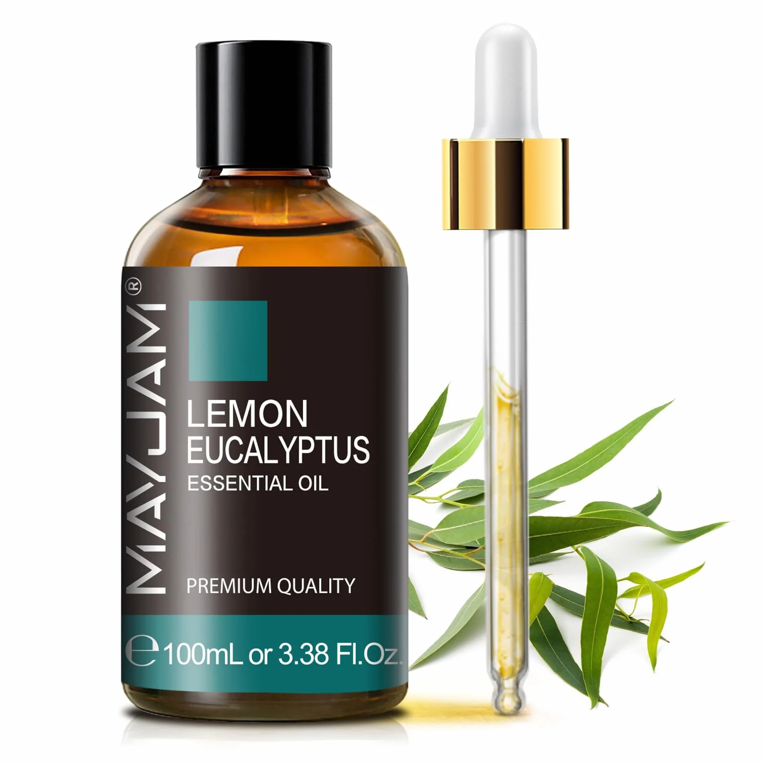 Aceites Esenciales de Eucalipto Limón 100ML, MAYJAM Aceite de Eucalipto Limón 100% Puro para Aromaterapia y Difusor