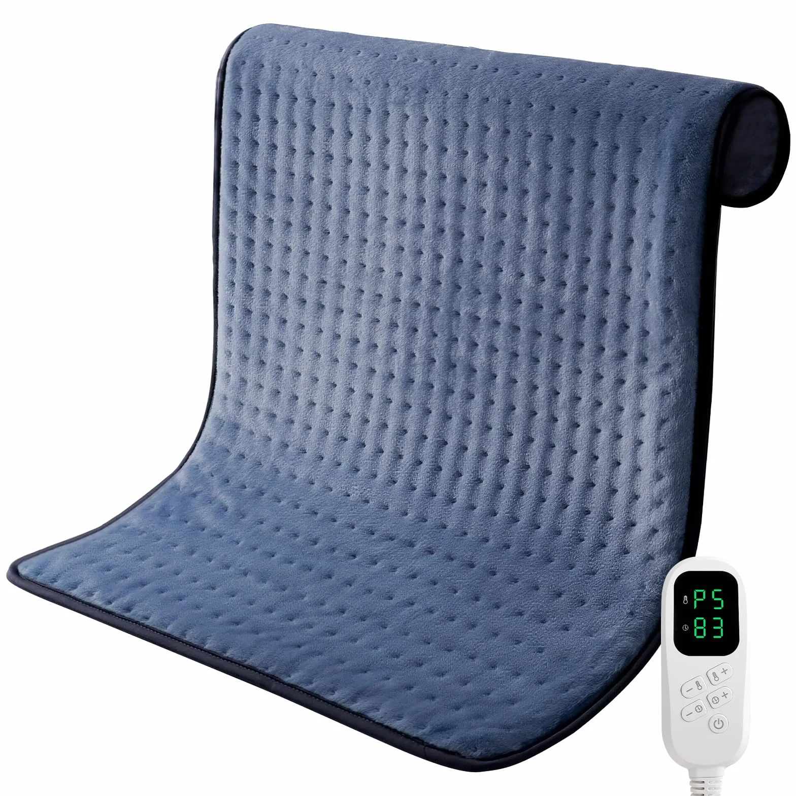 Manta Eléctrica 60x80 cm Almohadilla Térmica con 6 Niveles y Apagado Automático