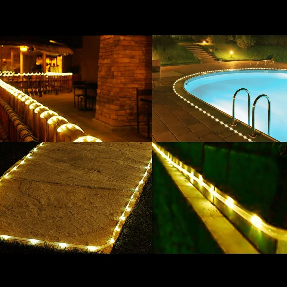 Solar Cadena de Luces 100 LEDs 10 Metros para Navidad Fiestas