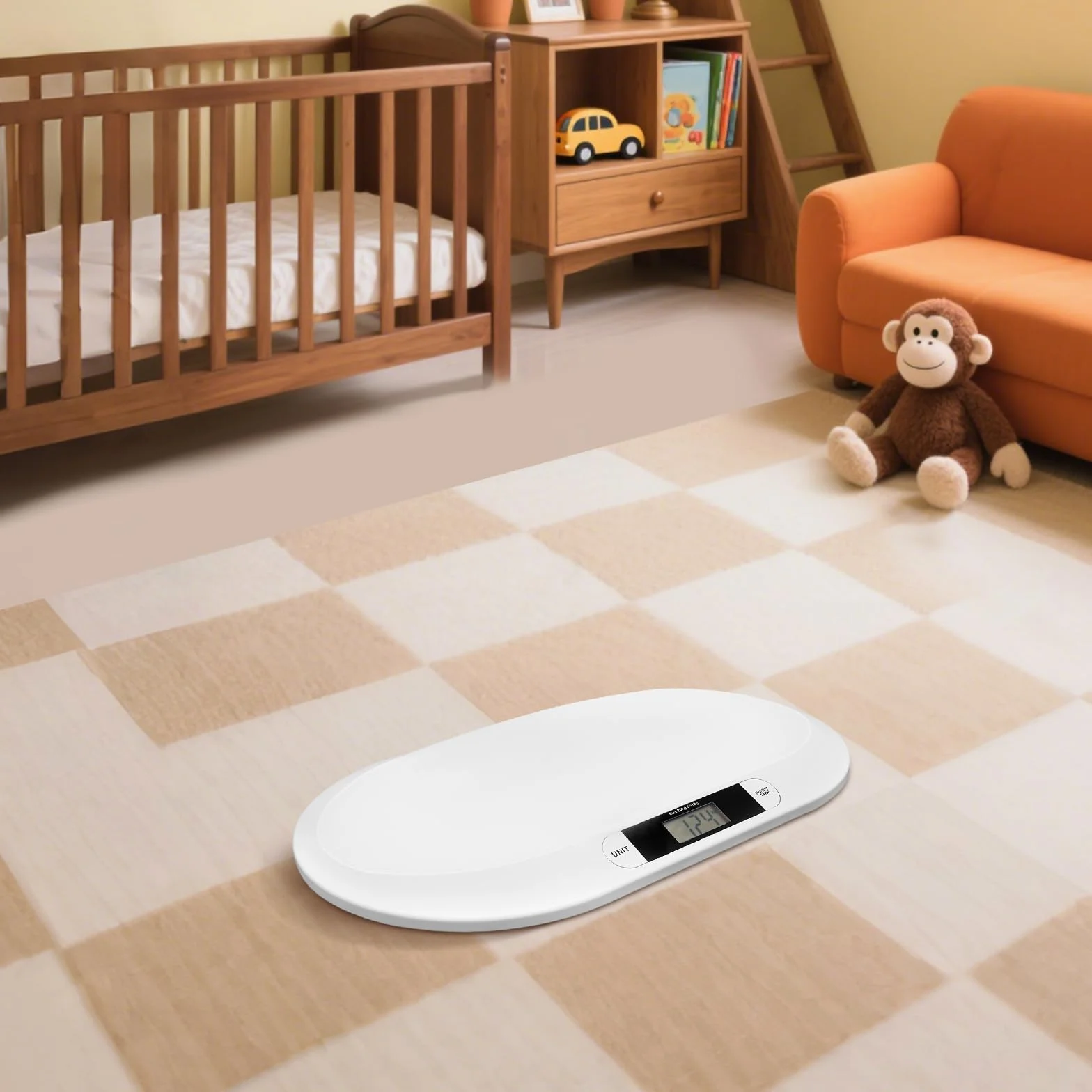 Báscula digital para niños con pantalla LCD, pesa animales multiusos, 20 kg