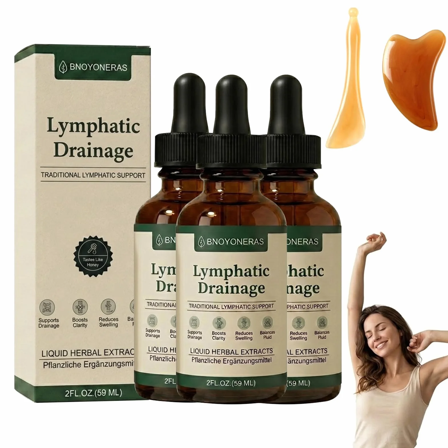 Gotas Drenaje Linfático, 60 ml, Vegano, Natural