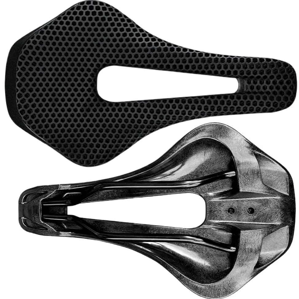 Asiento Bicicleta,Sillin Bicicleta MTB Sillín de Bicicleta RYET Impreso en 3D, Ultraligero, Fibra Carbono, Hueco, cómodo y Transpirable, for montaña, Grava Carretera