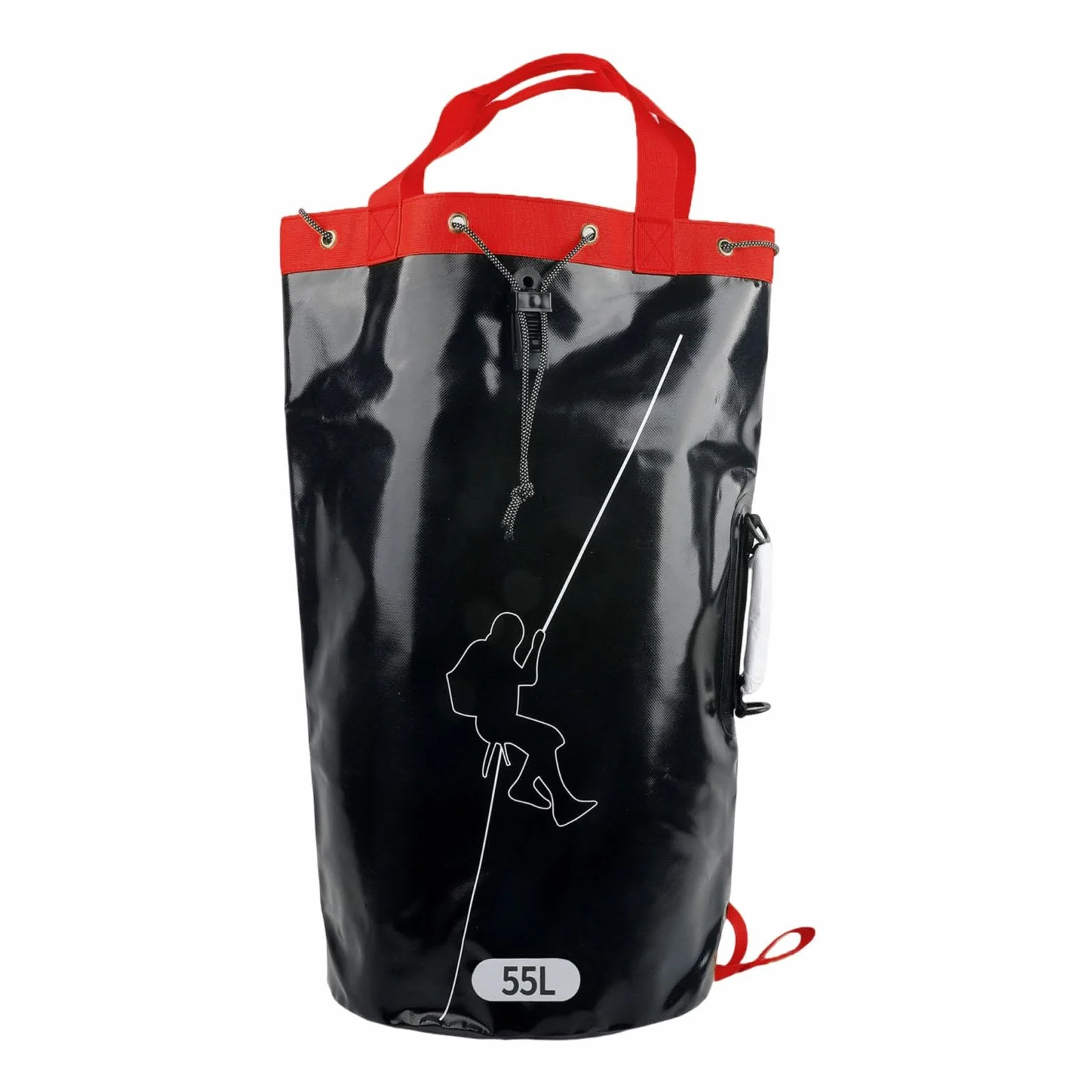 Bolsa de Engranaje de Cuerda de trepadora Mochila de Engranaje de Escalada 3 bucles de Cuerda empotrados de Fondo Reforzado PVC para montañismo