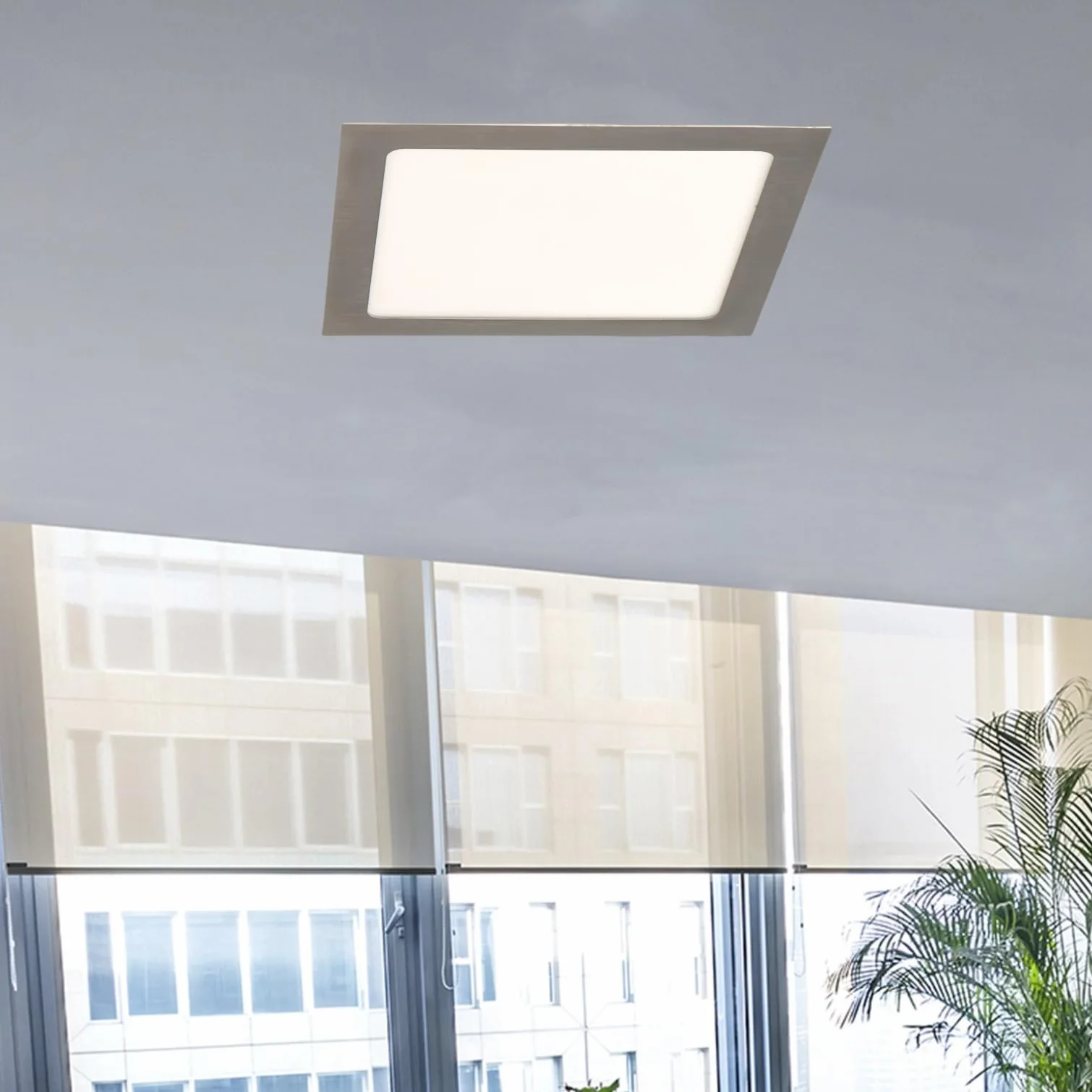 Panel LED de Techo 20W 2000lm 220x220mm Blanco Frío CCT Regulable Super Slim Empotrado Downlight
