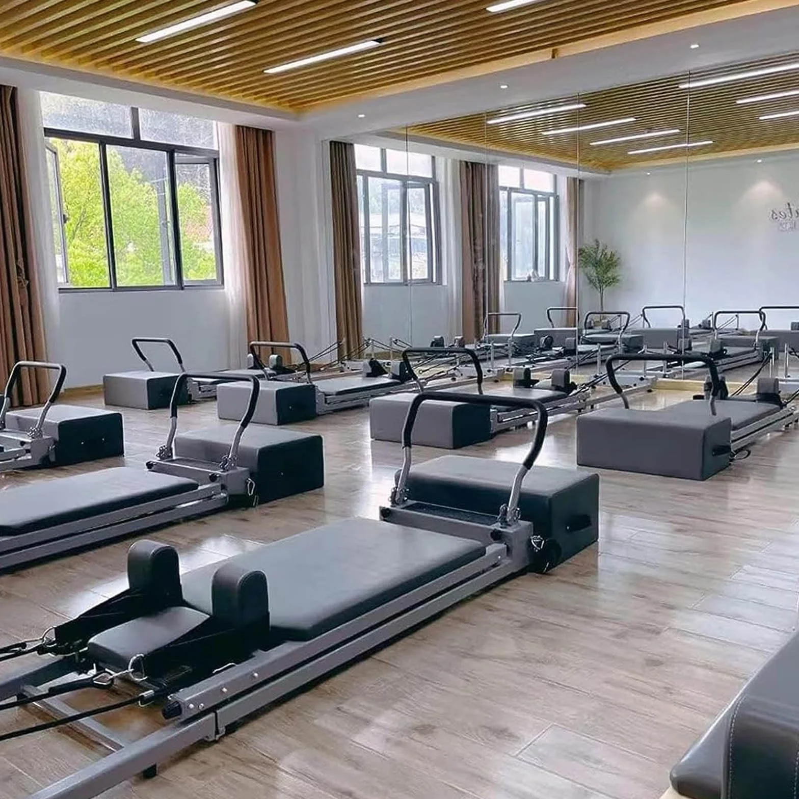 Caja de asiento de pilates para ejercicios reformadores, accesorios de pilates para mejorar el rango de movimiento, caja reformadora de pilates para entrenamientos avanzados
