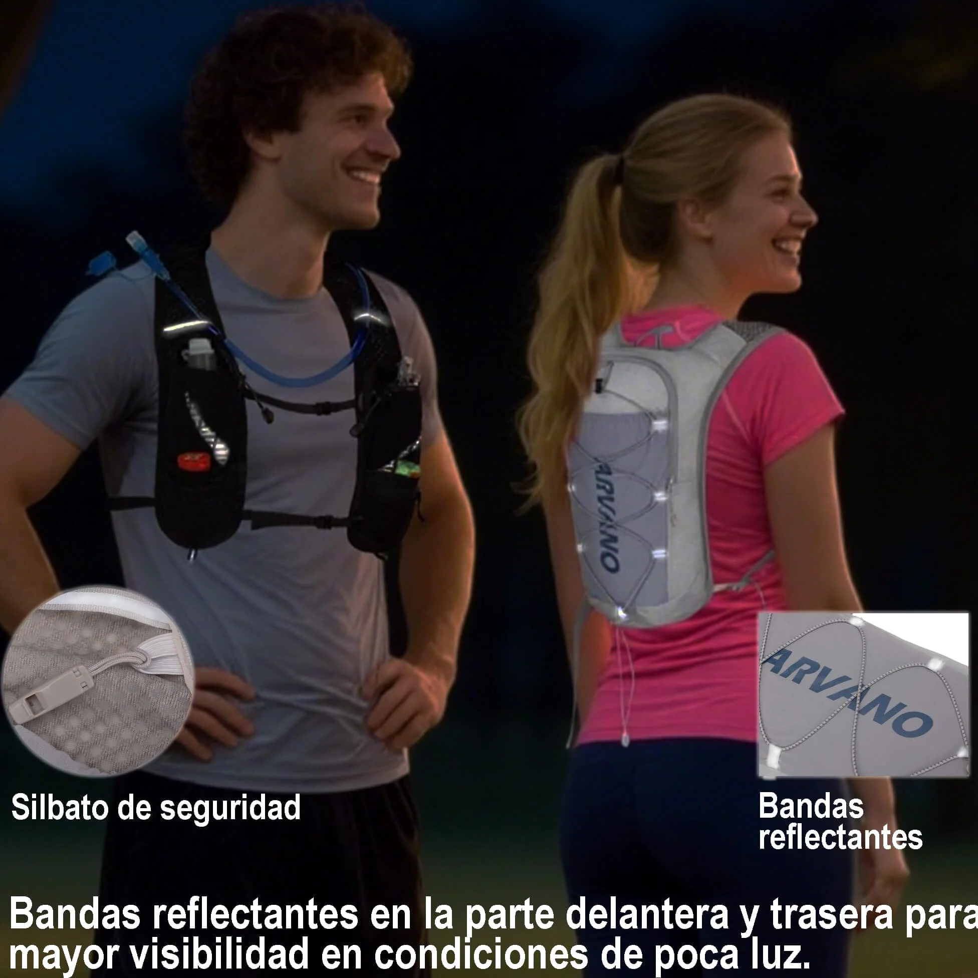 Chaleco de Hidratación para Trail Running Mochila Correr con Bolsa de Agua de 1.5L, Ligera y Transpirable 5L Mochila de hidratación para Maratón Ciclismo