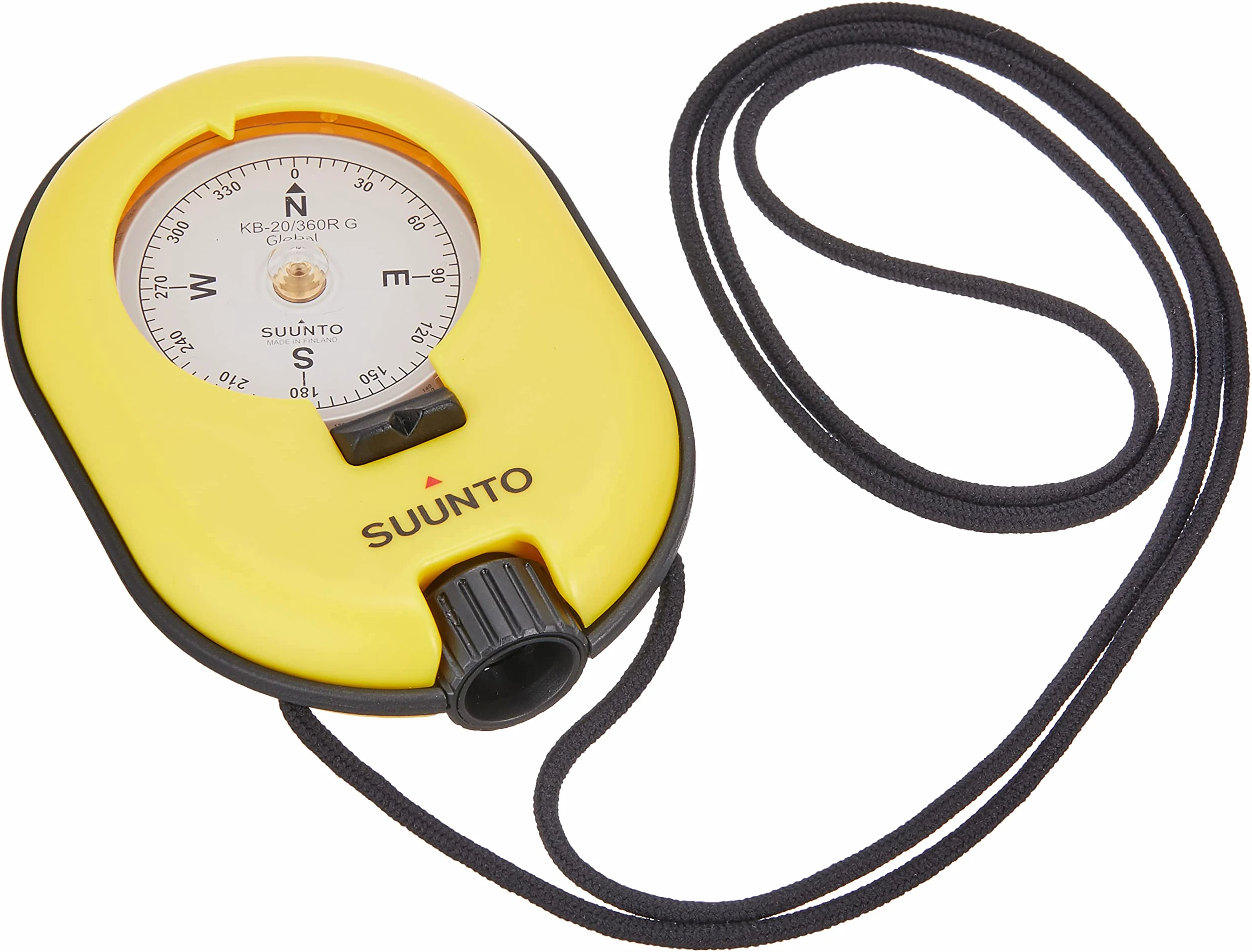 Suunto KB-20/360r G termobrújula - Yellow - One Size - natación más Ligero Profesional brújula con Espejo