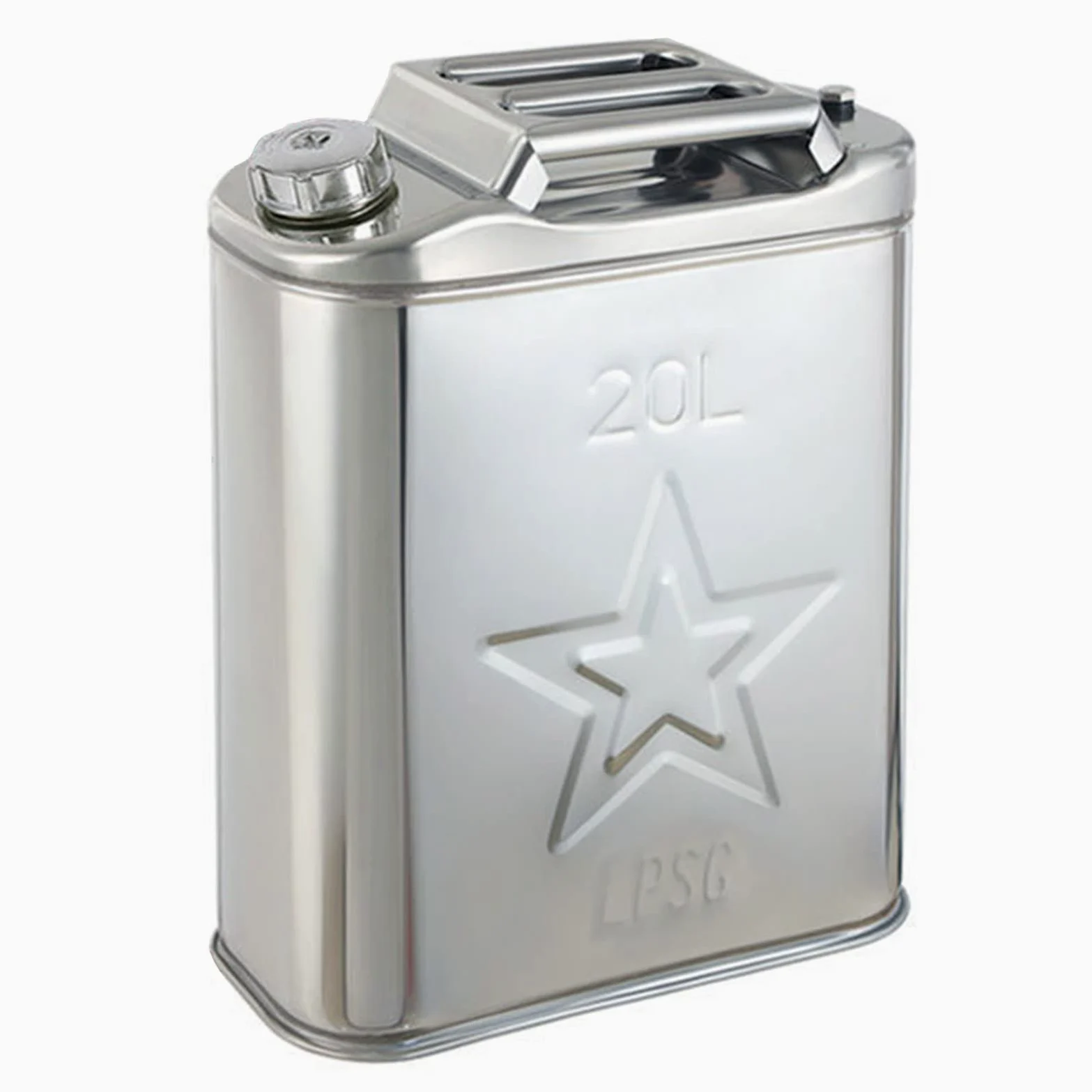 Garrafa bidon de Metal de 20 litros + Grifo para agua, ideal para agua, gasolina y qumicos, tambien como deposito para aire acondicionado, camping, furgoneta y camper