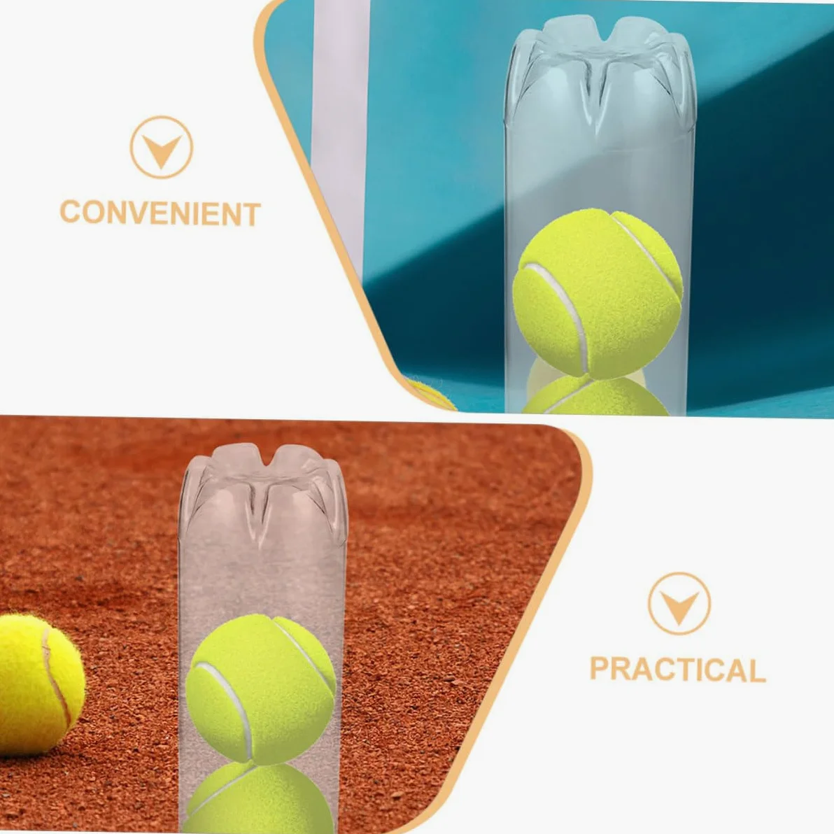 SUPVOX Cilindro de Tenis Caja de de Tenis Almacenamiento de de Tenis contenedor de Tenis Resistente Desgaste práctico Soporte para Bolas de polivinilo