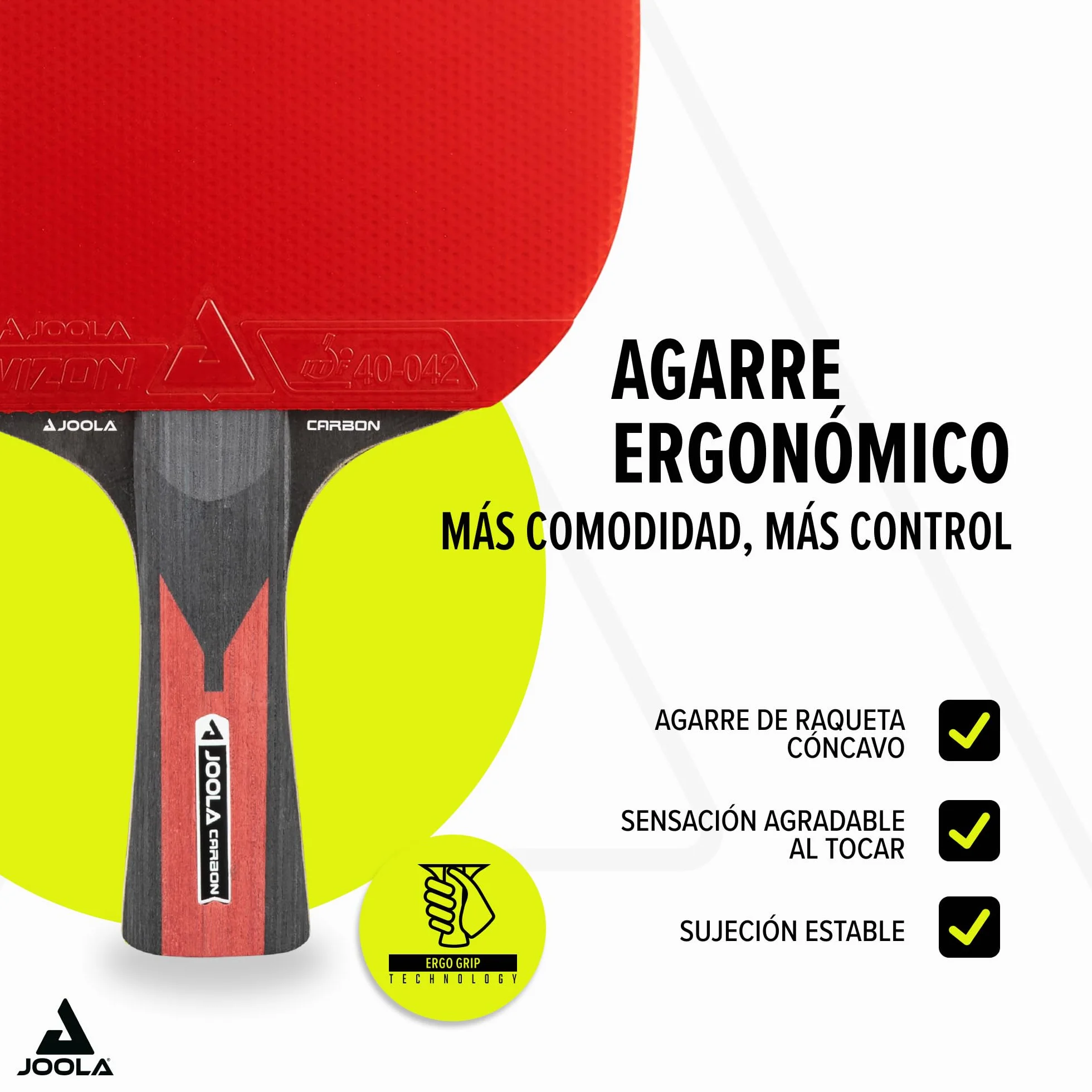 JOOLA Carbon Raqueta de Ping Pong Profesional, para Jugadores avanzados - Tecnología Carbowood