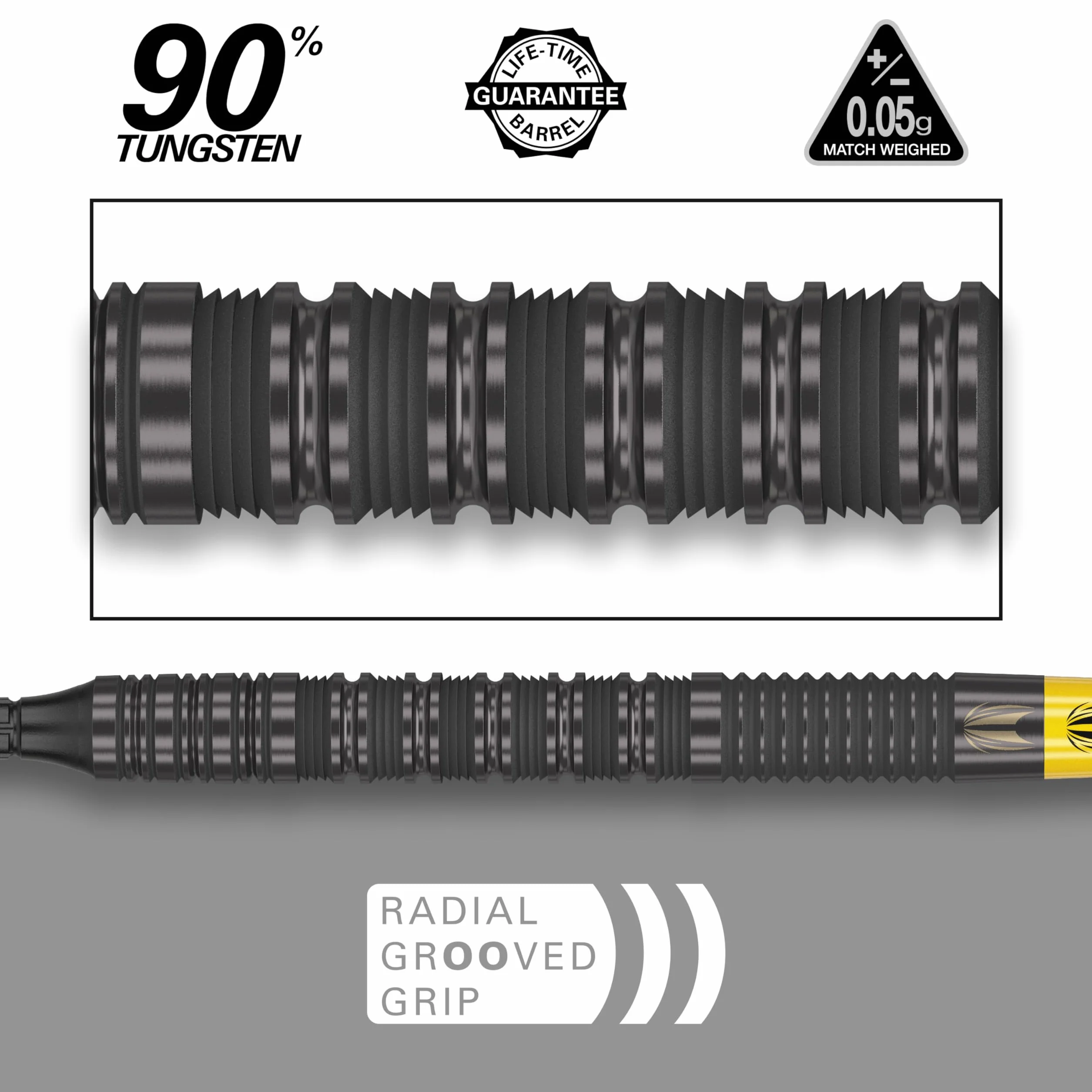 Target Darts Bolide Void 10 90% Juego de Dardos de Punta Blanda de tungsteno