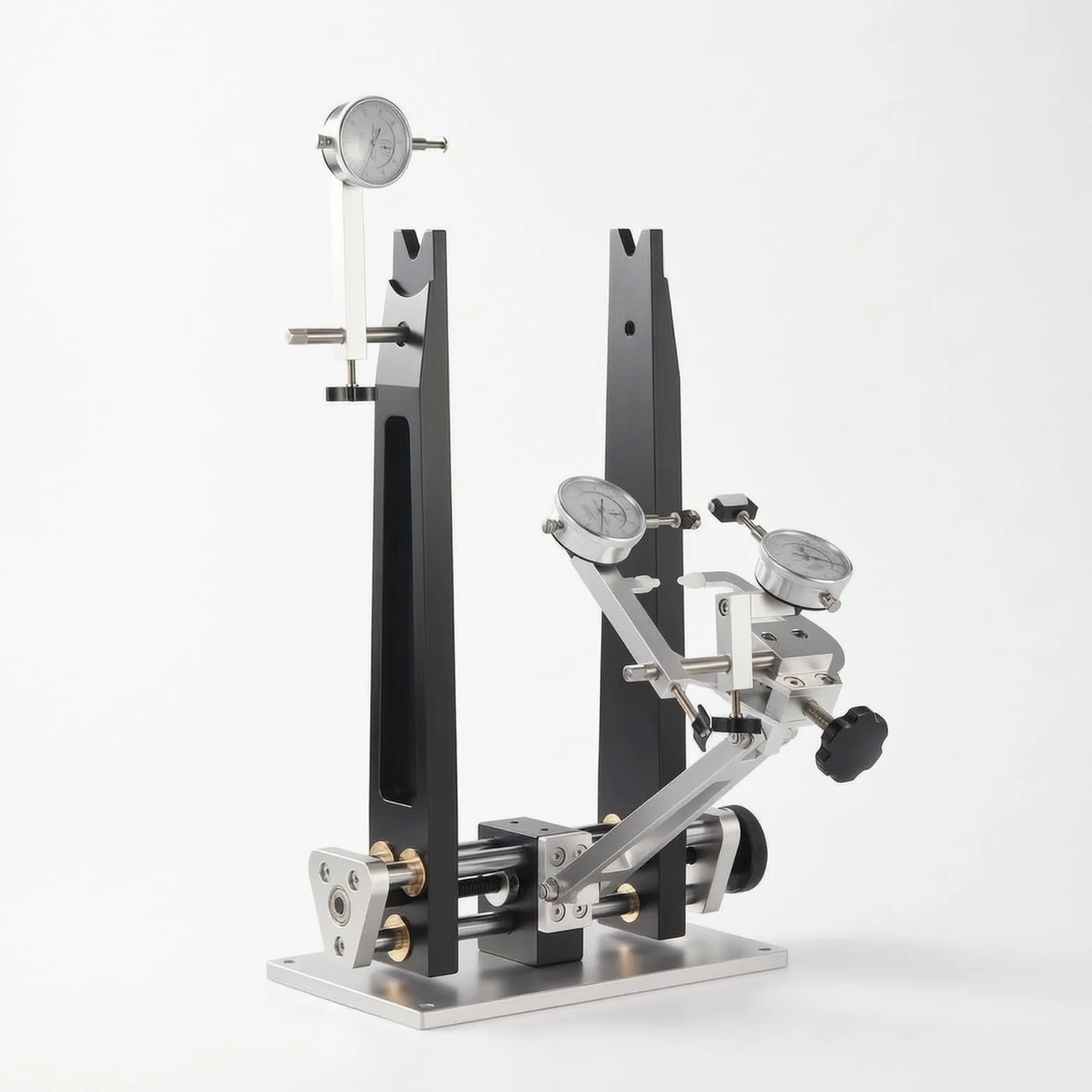 Soporte de Ruedas Soporte Alineación Ruedas Herramienta Ajuste Llave Radios con de Carátula y Base Estable de Aleación y Acero Compatible 16 a 29
