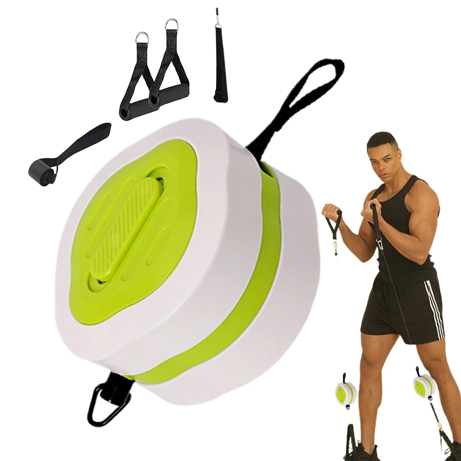Bandas de ejercicio con asas, herramienta de entrenamiento de antebrazo, entrenador de fuerza de brazo ligero, ejercitador de brazo flexible, entrenador de antebrazo para adultos, mujeres y hombres