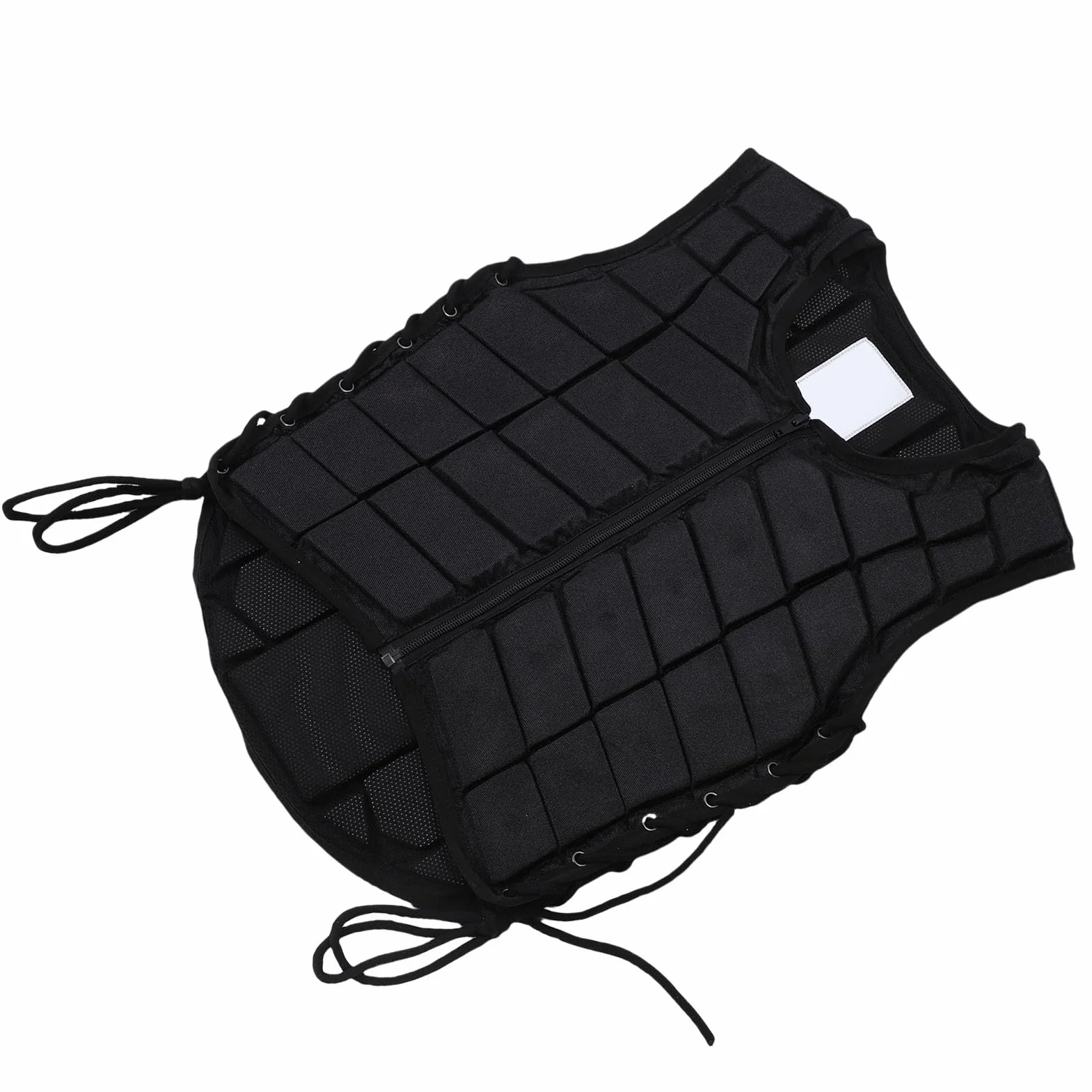 RiToEasysports Chaleco para Montar a Caballo para Niños, Chaleco Protector Ecuestre de Caballos de Cabello Absorción de Choque con Lados Ajustables Cierre de Cremallera Forro Transpirable para
