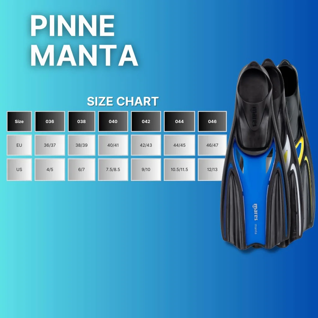Mares Manta, Aletas Unisex Adulto