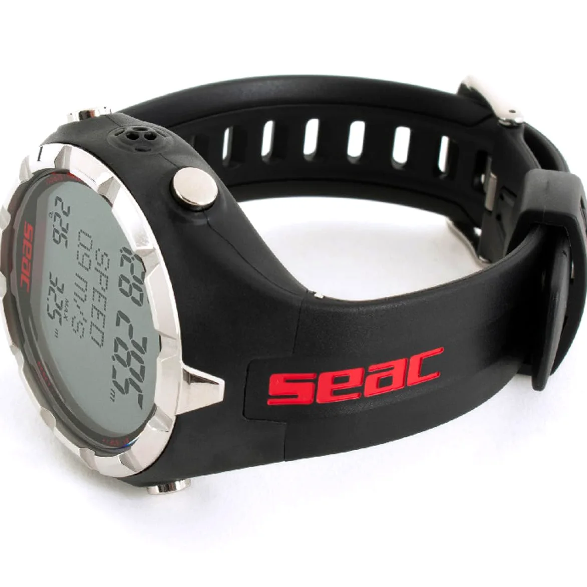 SEAC Ordenador de apnea, Unisex, Negro/Rojo, L