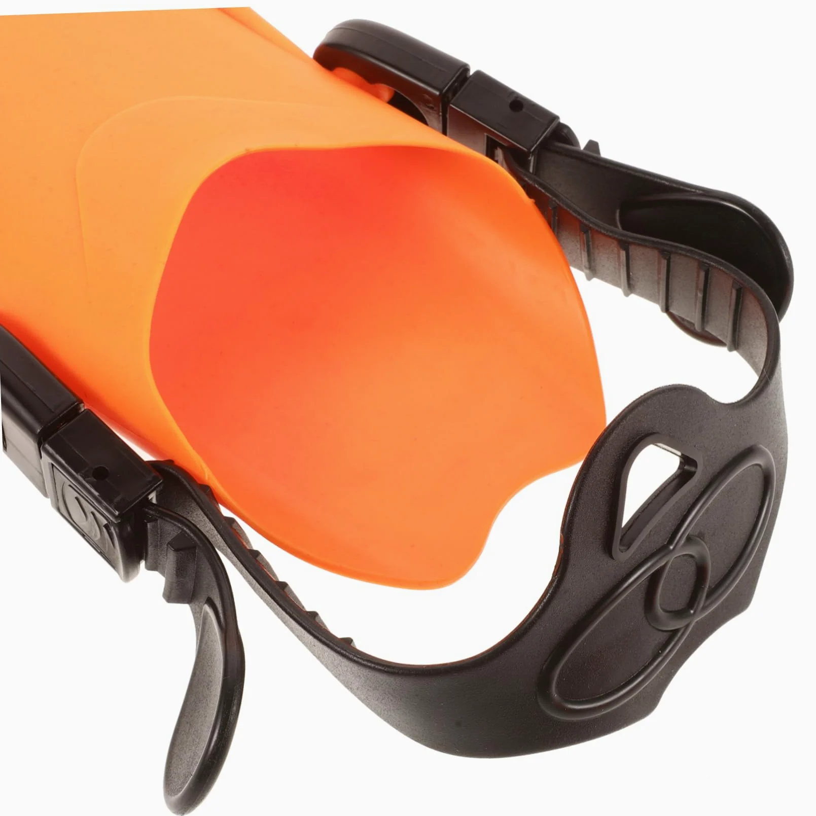 Equipo de Snorkel para Niños 1 Juego Naranja de Plástico | Gafas de Visión Amplia, Boquilla Ergonómica, Aletas Cortas para Nadar, Diseño Simple