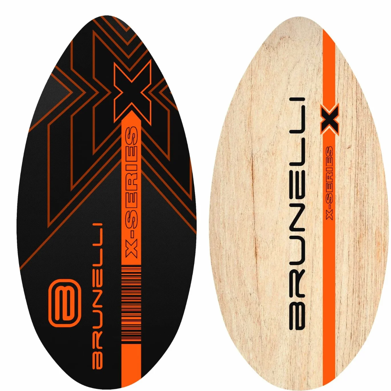 Brunelli Tabla de surf de madera para skiboard 104 cm