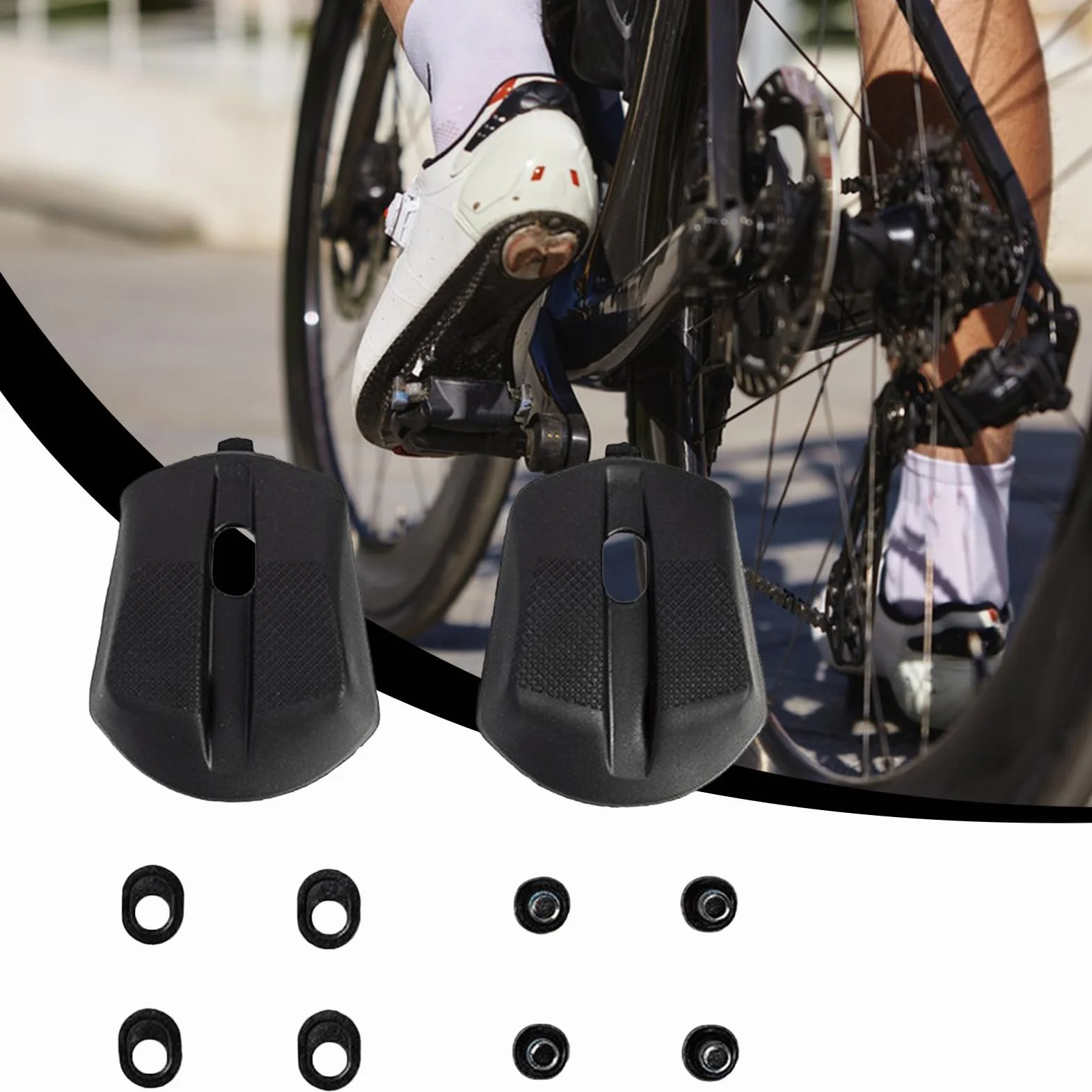 Talonera Reemplazo Talón Zapatos Bicicleta Carretera Refuerzo Antideslizante Resistente Reparación Ciclismo Interior