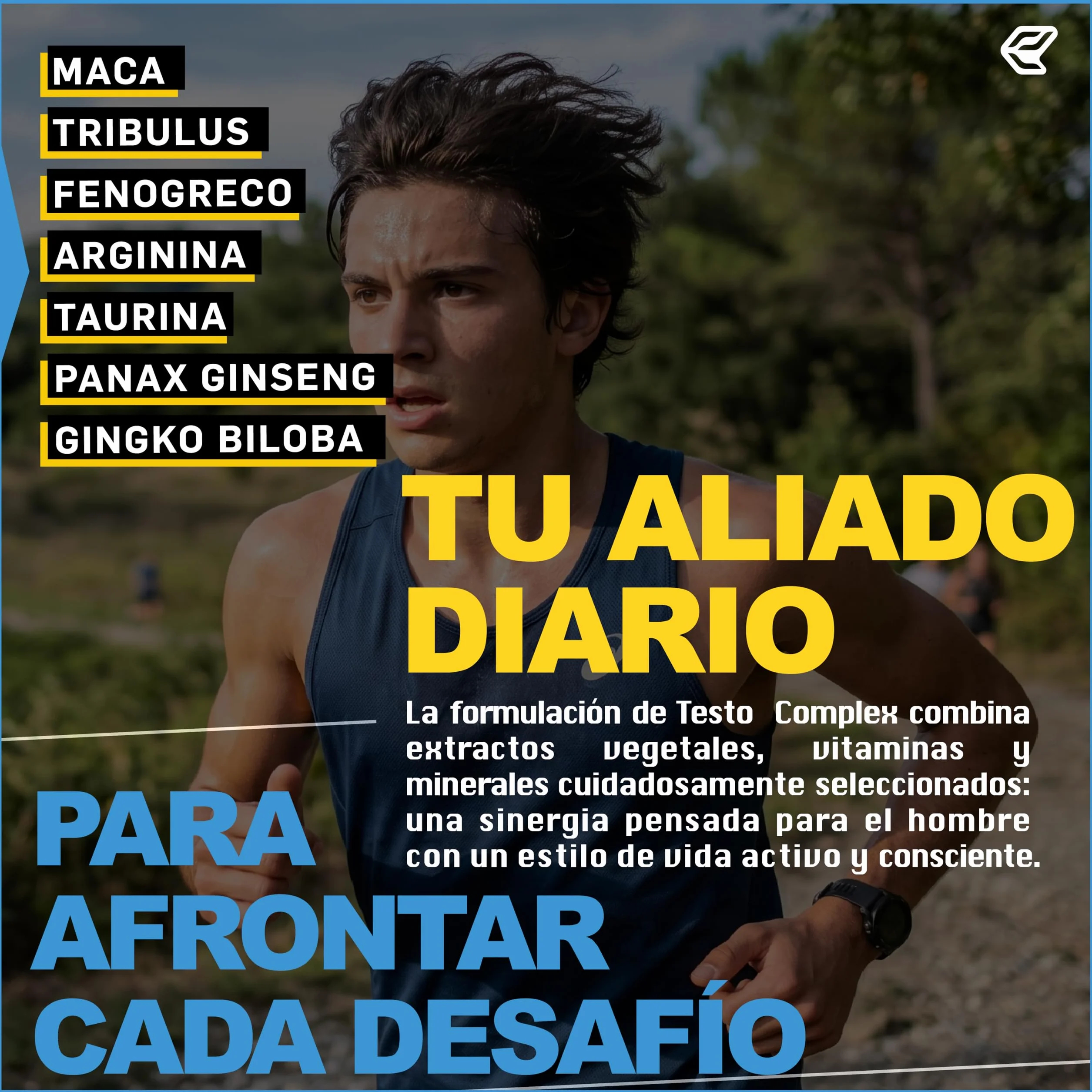 Italian Elite Testo Complex 120 Cápsulas - Maca 8000 mg, Tribulus, Fenogreco, Zinc, Arginina, Taurina, Ashwagandha, Vitaminas y Minerales