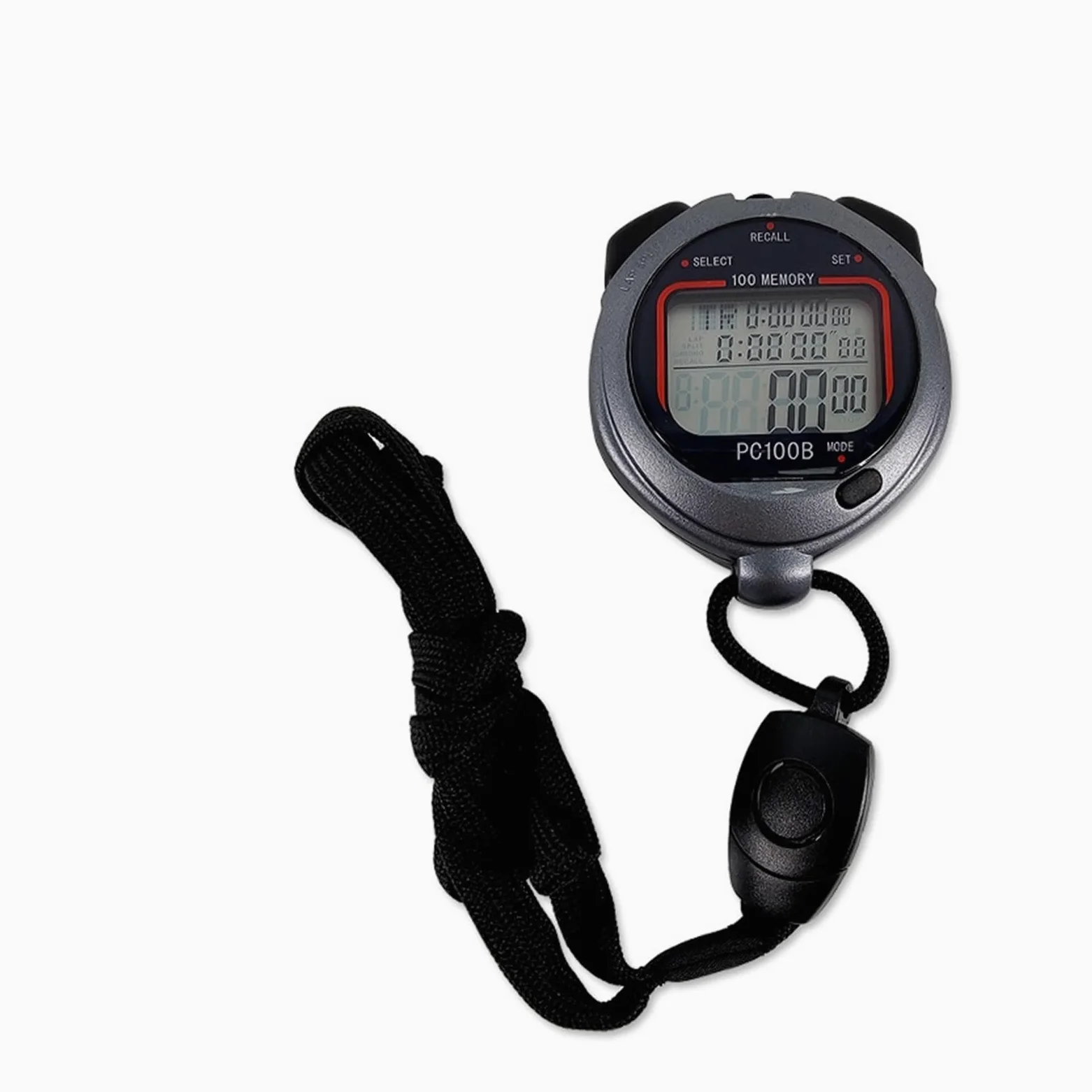 Cronómetros, PC100B Cronómetro deportivo for entrenamiento atlético con temporizador de carrera 3 filas y 100 canales