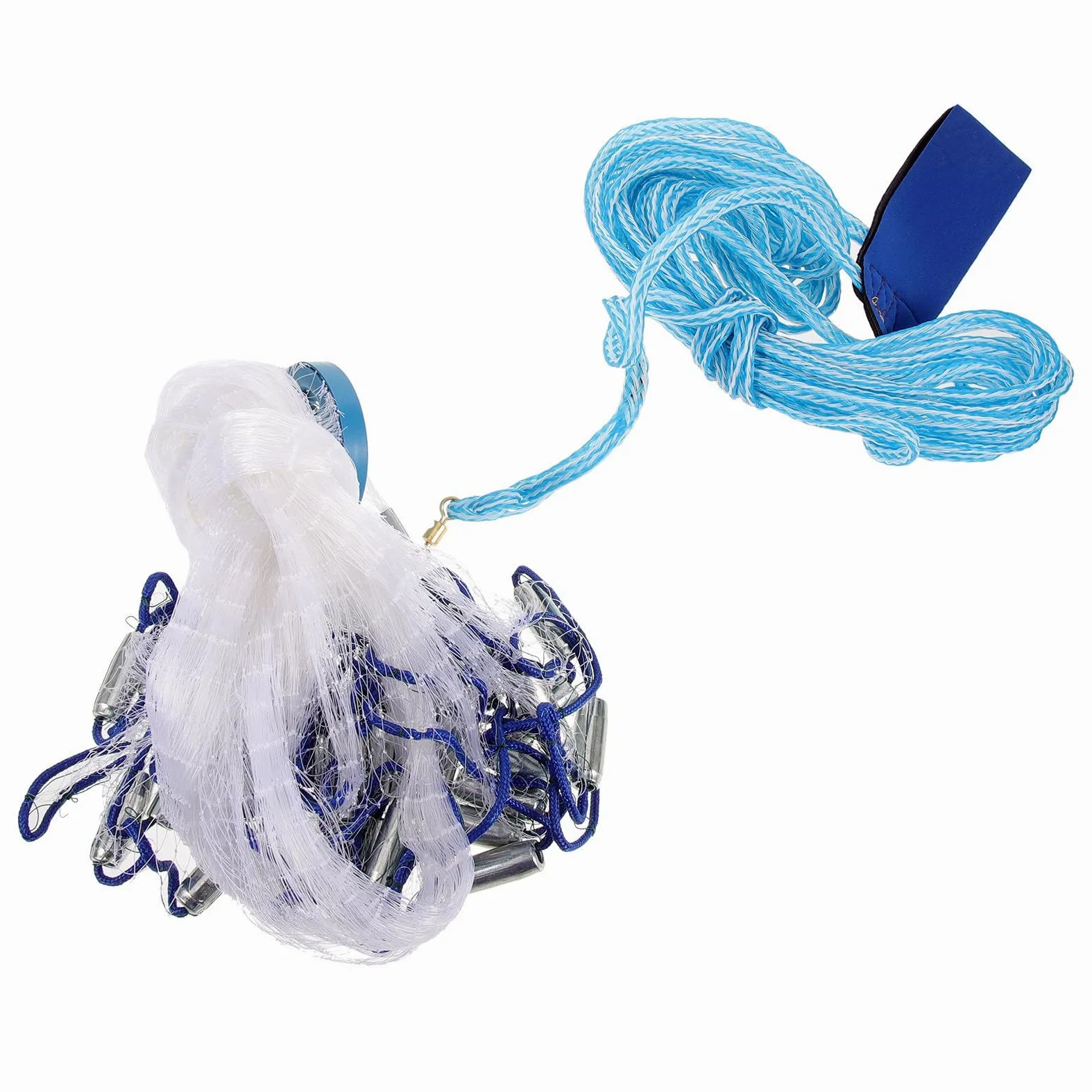 UKCOCO Red de Pesca Manual para Exteriores Captura Rápida de Cebo, Línea Metálica Resistente Adecuado para Pescadores en Actividades al Aire Libre
