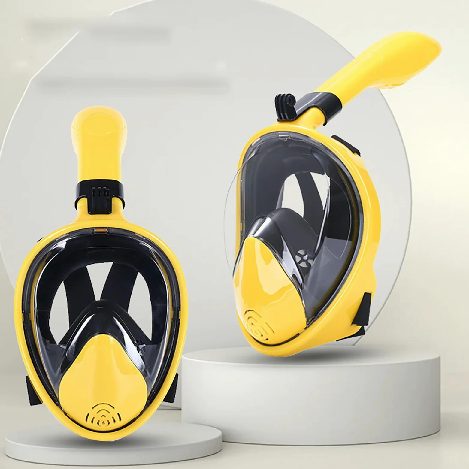 Máscaras de Buceo Máscara de Buceo Silicona for bucear, Gafas Completamente secas integradas para Uso Diario