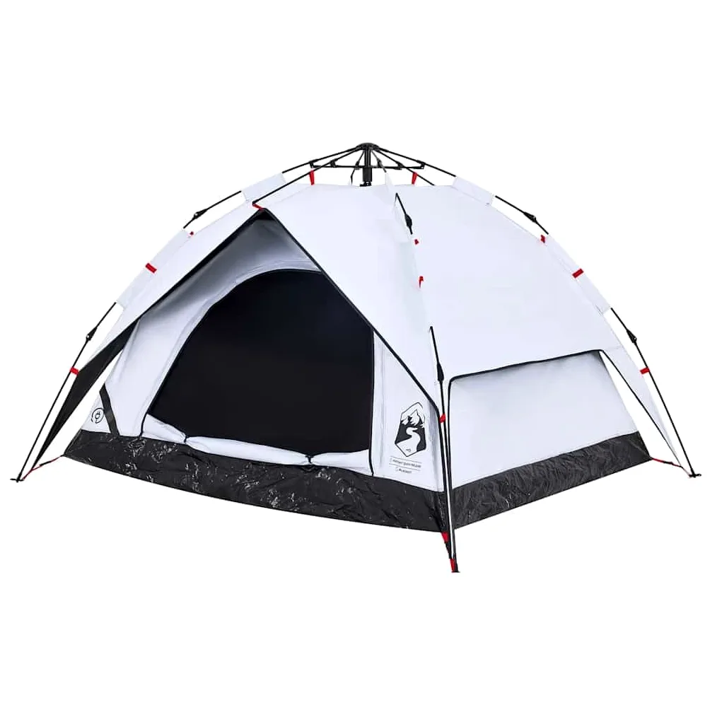 Tienda de campaña domo para personas, verde, con sistema de liberación rápida, tienda familiar impermeable para aventuras al aire libre, protección contra insectos, conexión E
