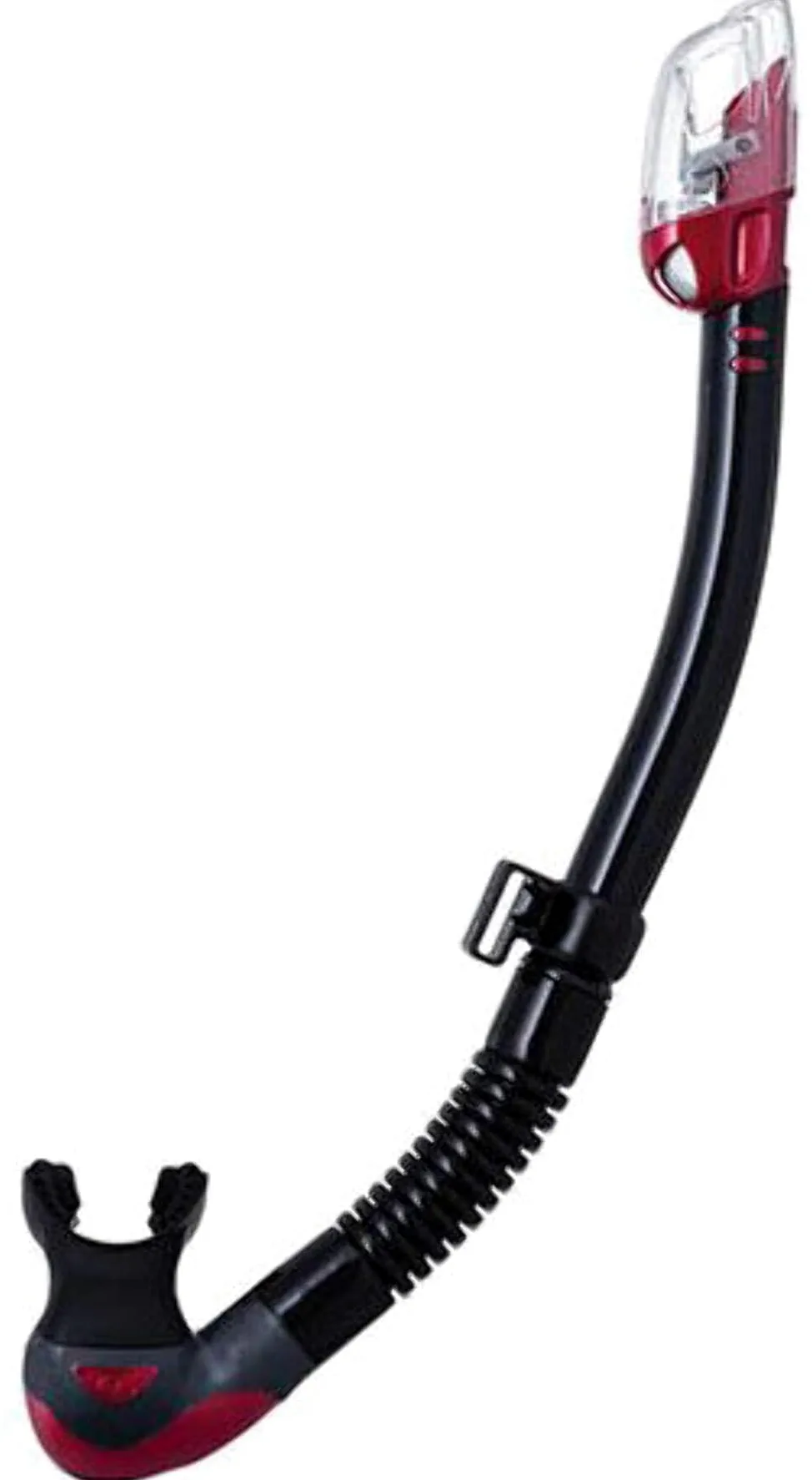 Tusa - Hyperdry Elite II Snorkel, Color Rojo,Negro