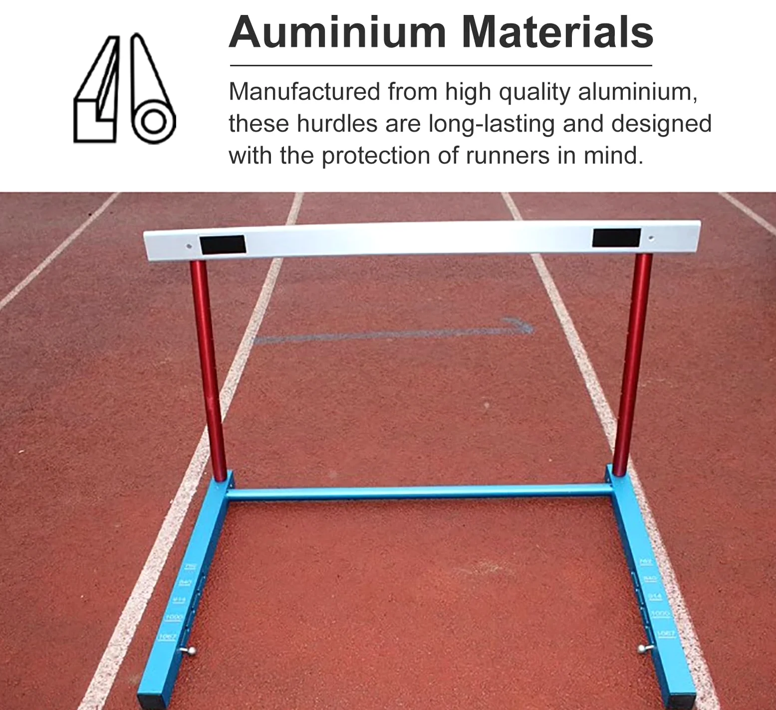 Vallas De Altura Ajustable De Aluminio, Barra De Salto De Pista Y Campo para Entrenamiento De Velocidad De Agilidad, Juego De Postes para Equipos De Práctica Deportiva, Fácil Montaje