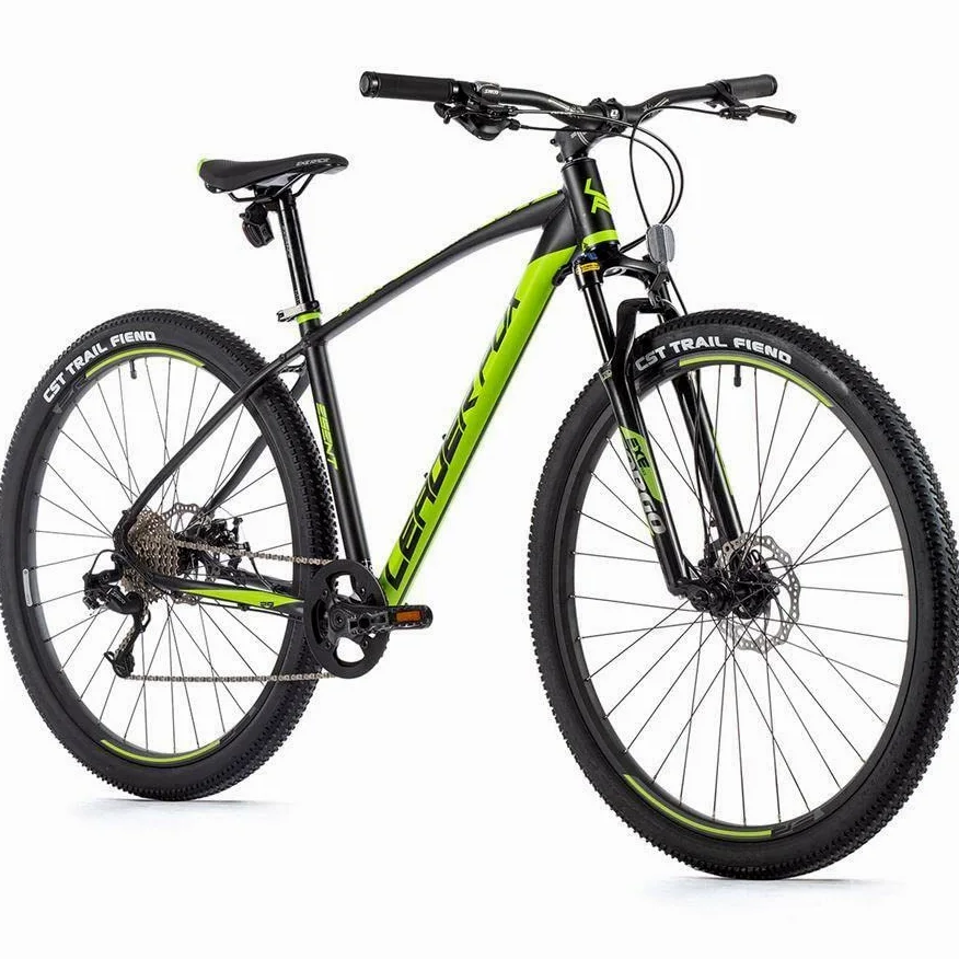 2023 - Bicicleta de montaña (29 pulgadas, aluminio, 8 velocidades, 41 cm), color negro y verde