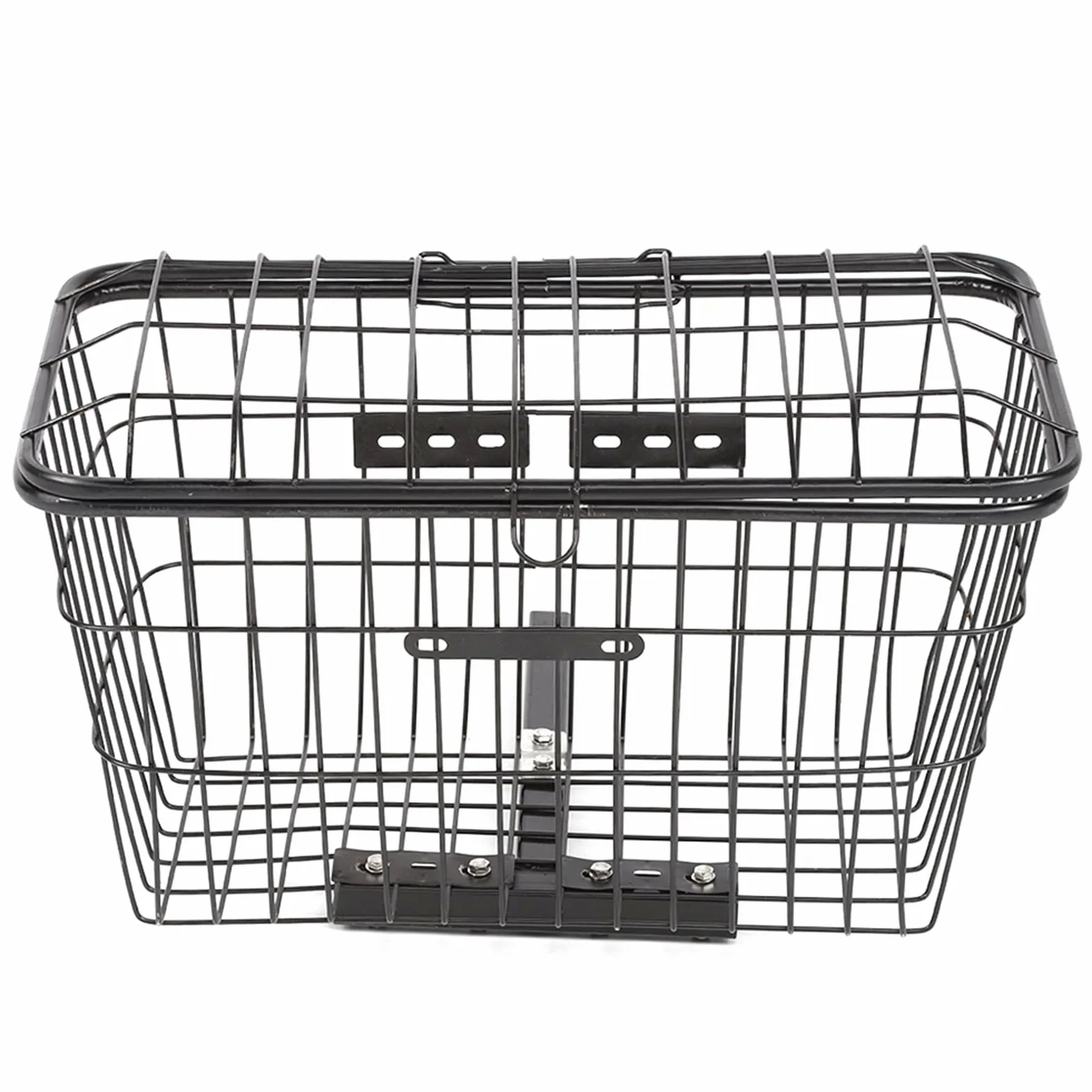Cesta para Scooter de Movilidad, Cesta de Almacenamiento Trasera para Bicicleta, Grande de Hierro, 50x27x20cm