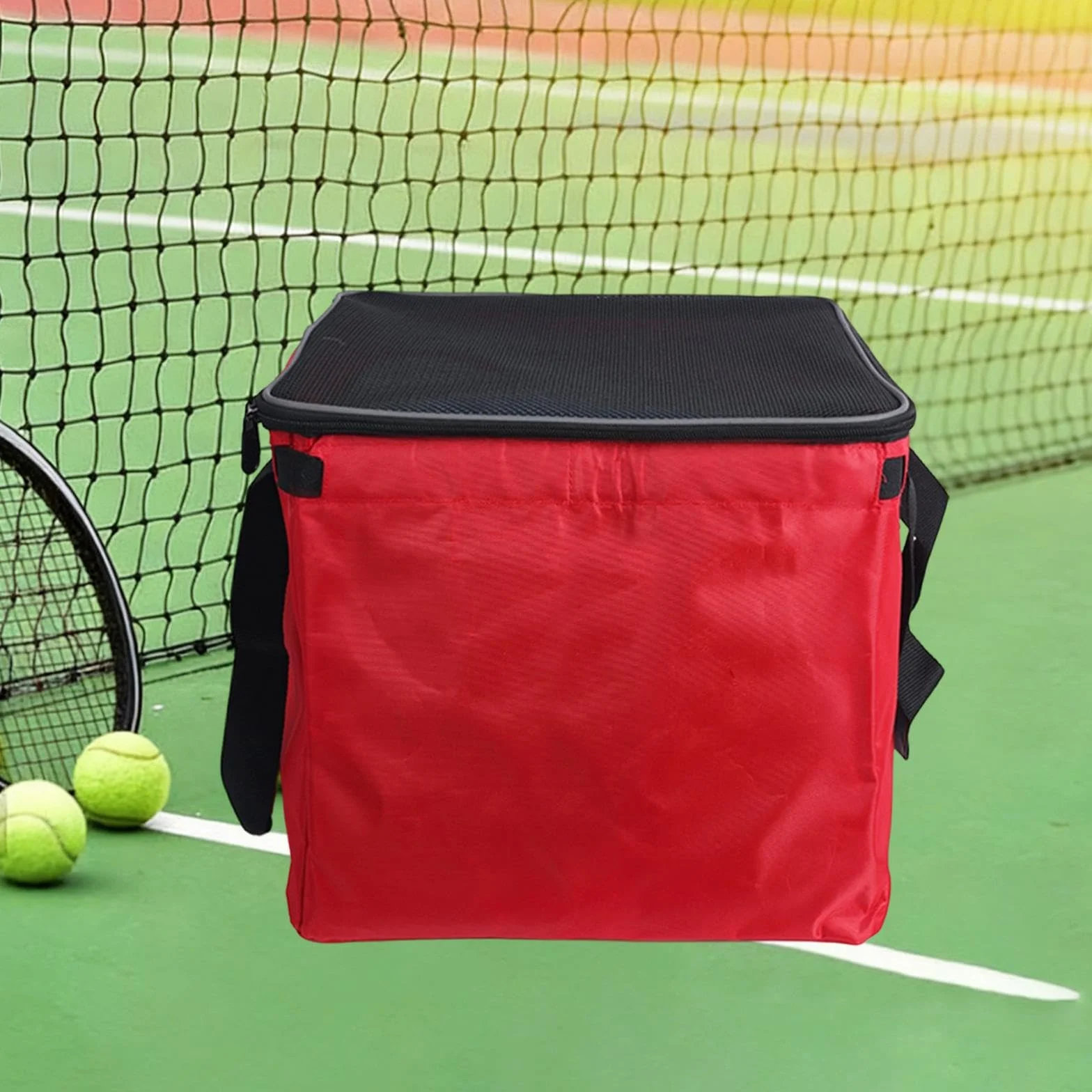 Perfeclan Bolsa para Carrito de Pelotas de Tenis, Compacta con Asa, Cesta de Almacenamiento de Nailon para 150 Pelotas