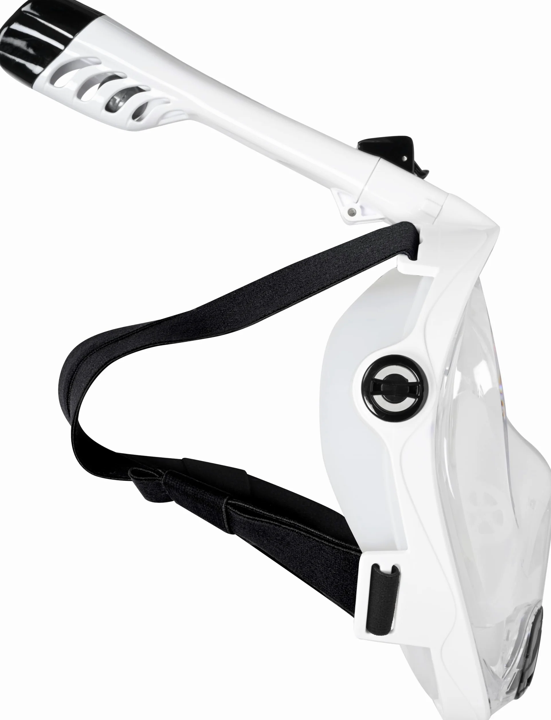 Mares Aquazone Full Face Mask - Máscara Integral de Snorkel para Adultos, Falda de Silicona, Tubo Plegable, 3 Tallas
