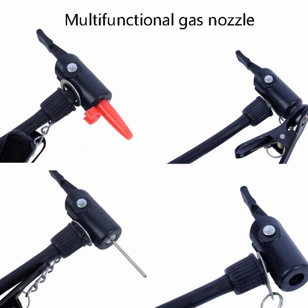 Mini bomba de aire portátil de aleación de aluminio para neumáticos de bicicleta, bomba de bicicleta con soporte de plástico, bomba de suelo de ciclismo para válvula Presta y válvula Schrader